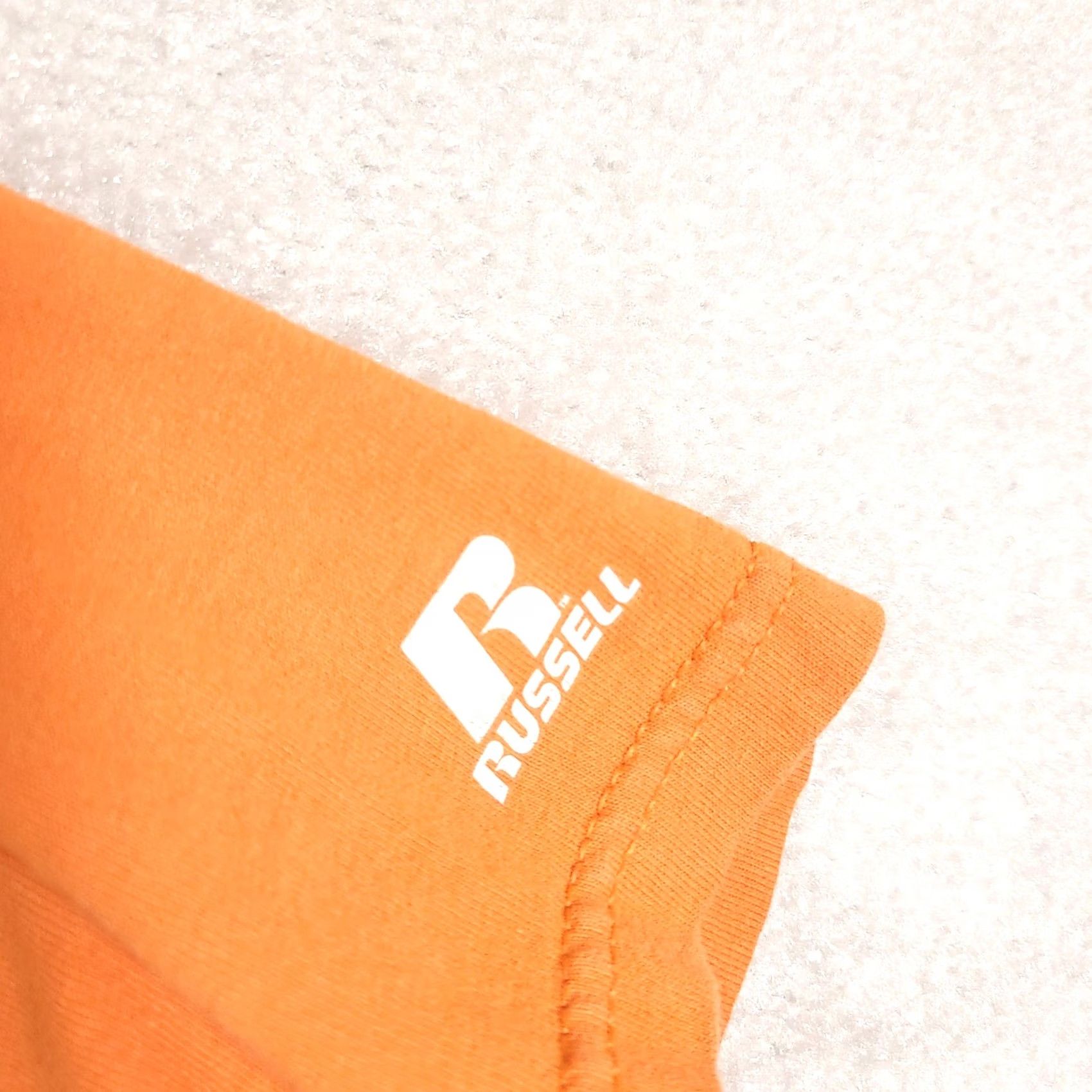 Vintage VINTAGE Russell Shirt Mens XL Orange Short Sleeve Crewneck Basic Tee Casual Size US XL / EU 56 / 4 - 6 Thumbnail