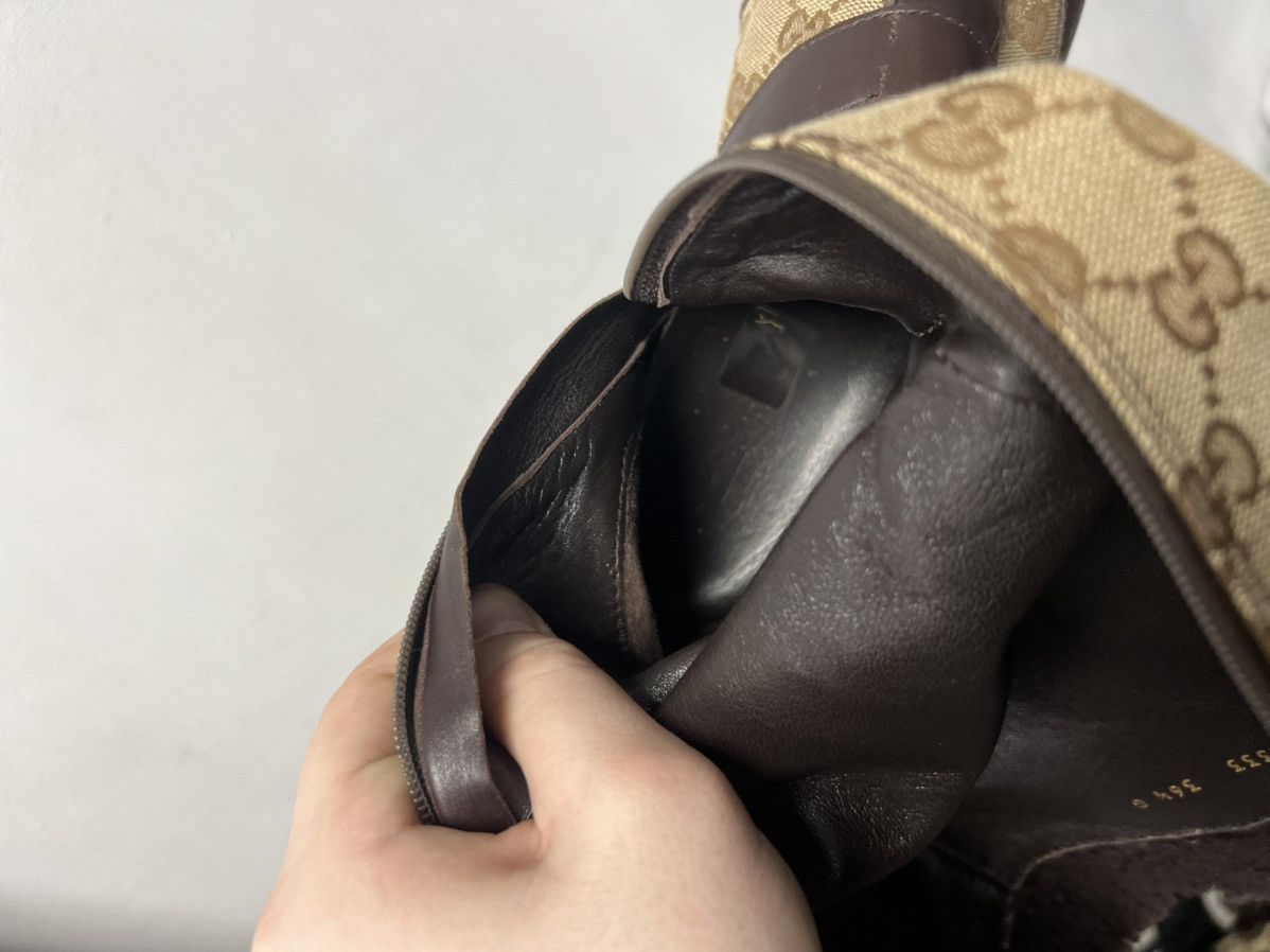 Gucci Vintage Boots Gucci Monogram Leather Luxury Size US 6.5 / IT 36.5 - 15 Thumbnail