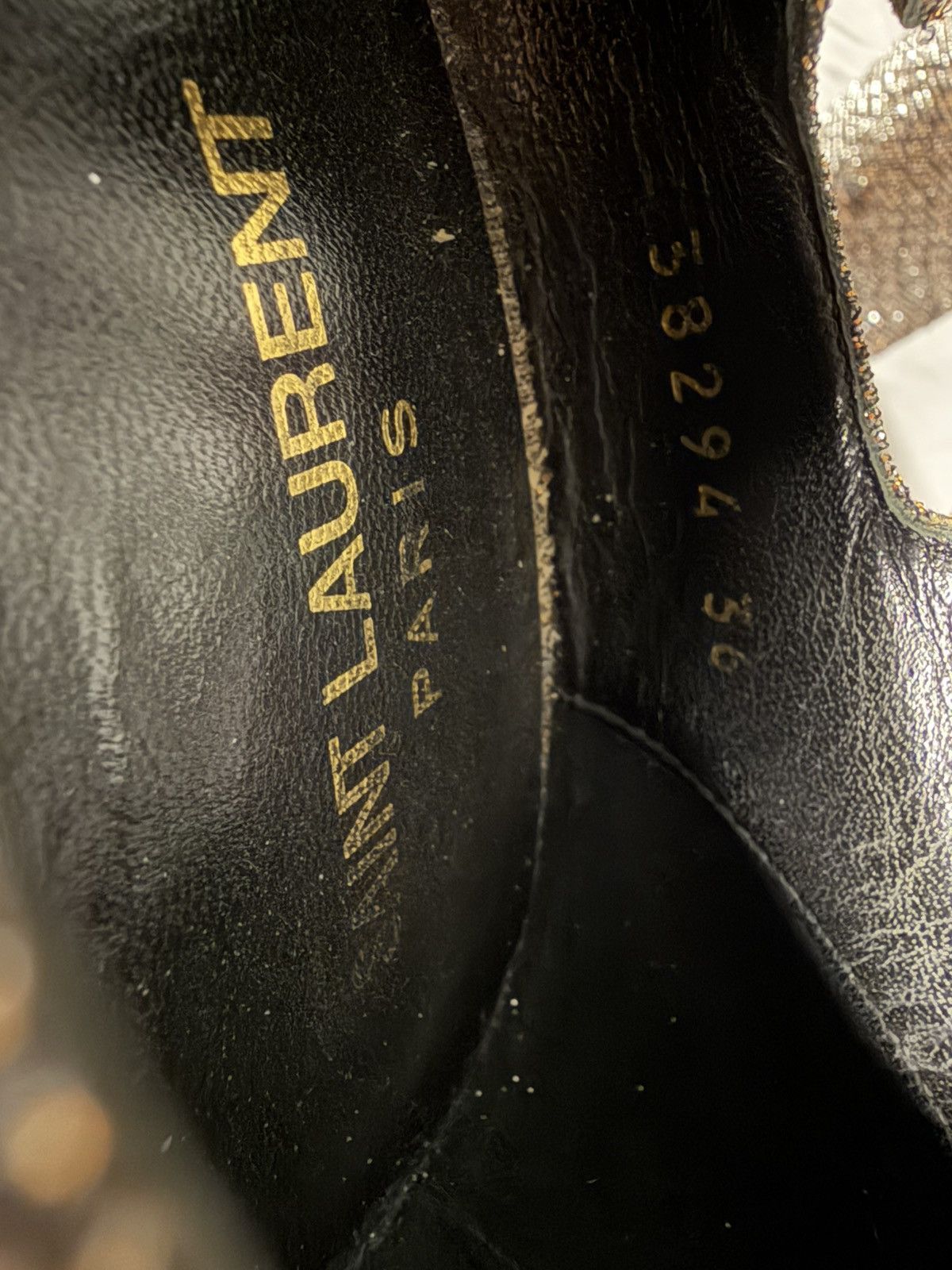 Saint Laurent Paris Saint Laurent Paris Women’s High Heels Disco Sparkle Size 36 Size US 6 / IT 36 - 12 Thumbnail