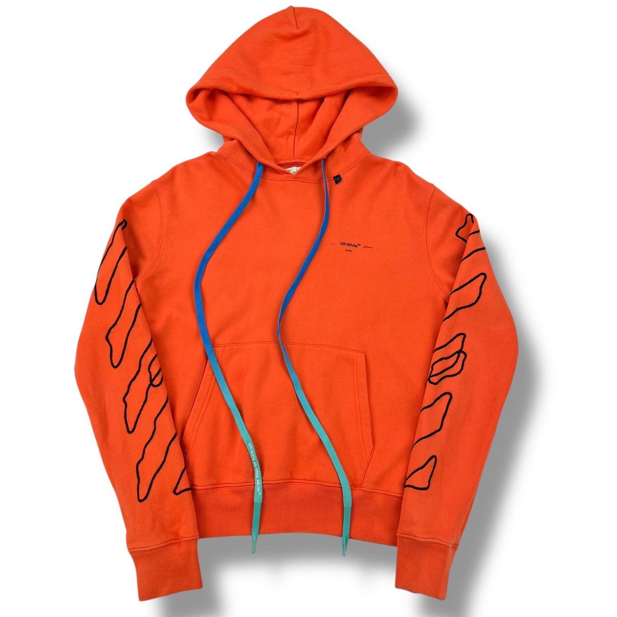 Off-White Off-White Abstract Arrows Orange Hoodie Size US S / EU 44-46 / 1 - 2 Thumbnail