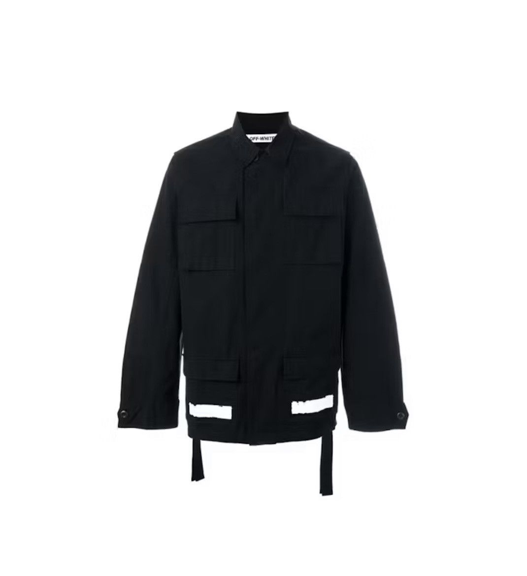 Off-White Off-white diagonal brushed field jacket, black Size US S / EU 44-46 / 1 - 2 Thumbnail