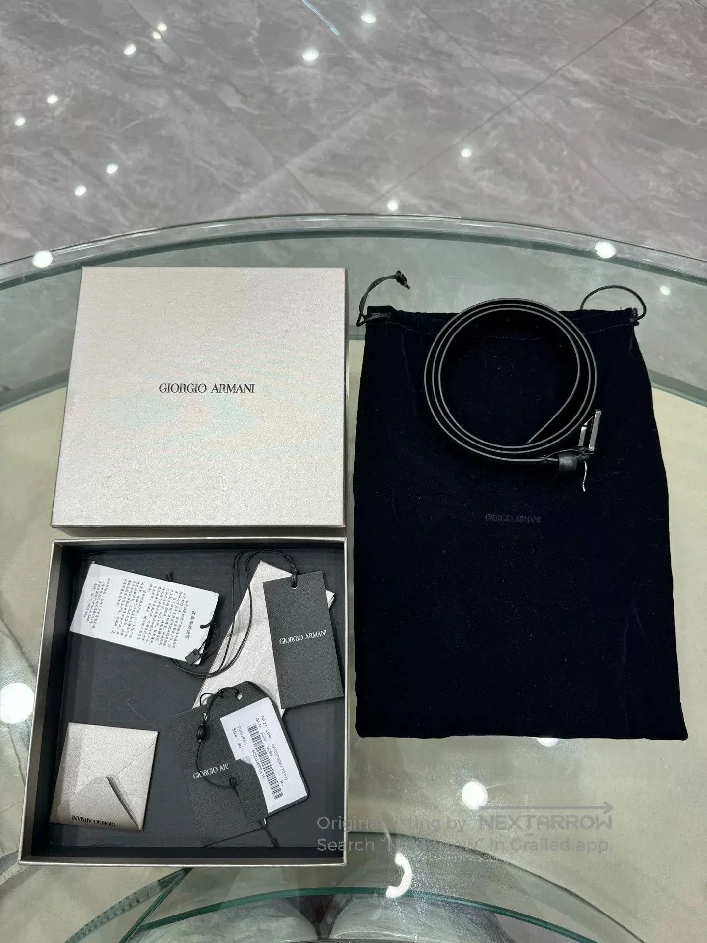 Giorgio Armani Giorgio Armani Runway Belt. Size ONE SIZE - 2 Thumbnail