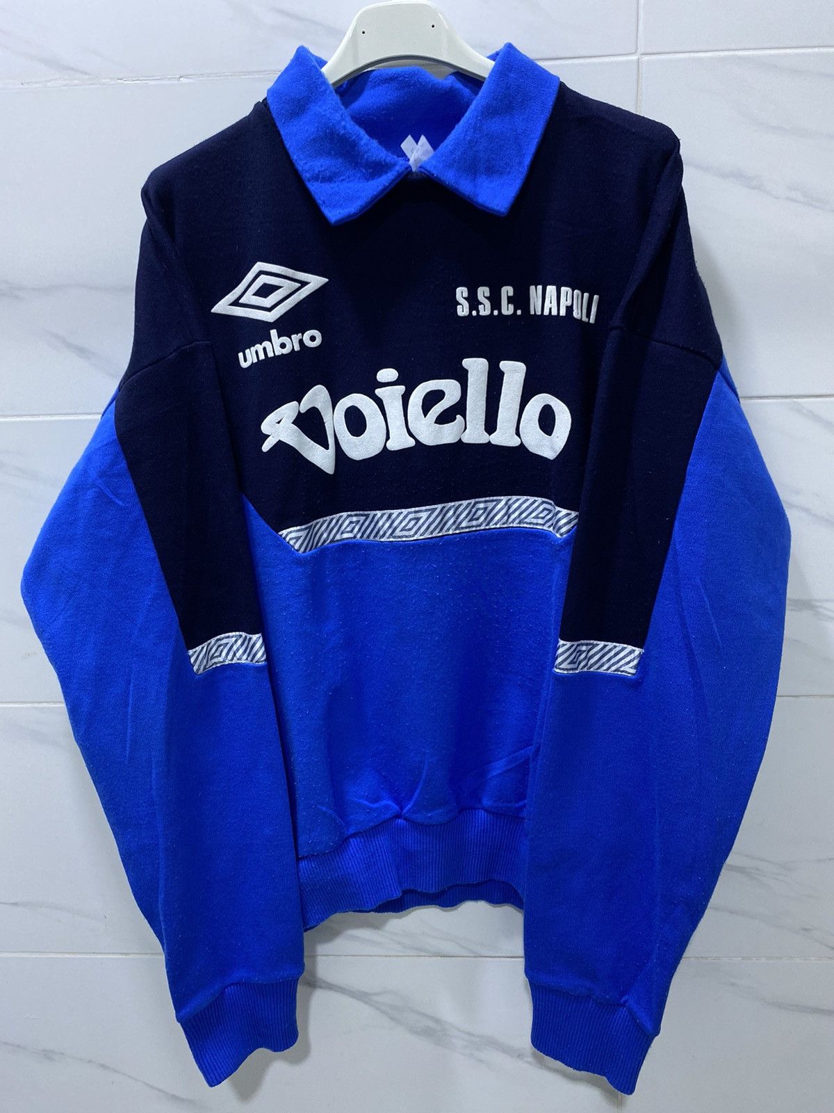 Soccer Jersey × Umbro × Vintage NAPOLI Vintage Sweatshirt 1992 