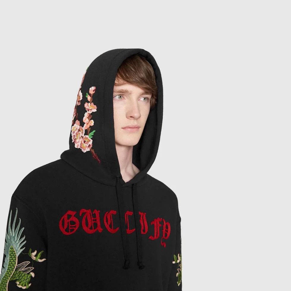 Gucci Gucci Black Guccify Dragons Hoodie Size US L / EU 52-54 / 3 - 2 Thumbnail
