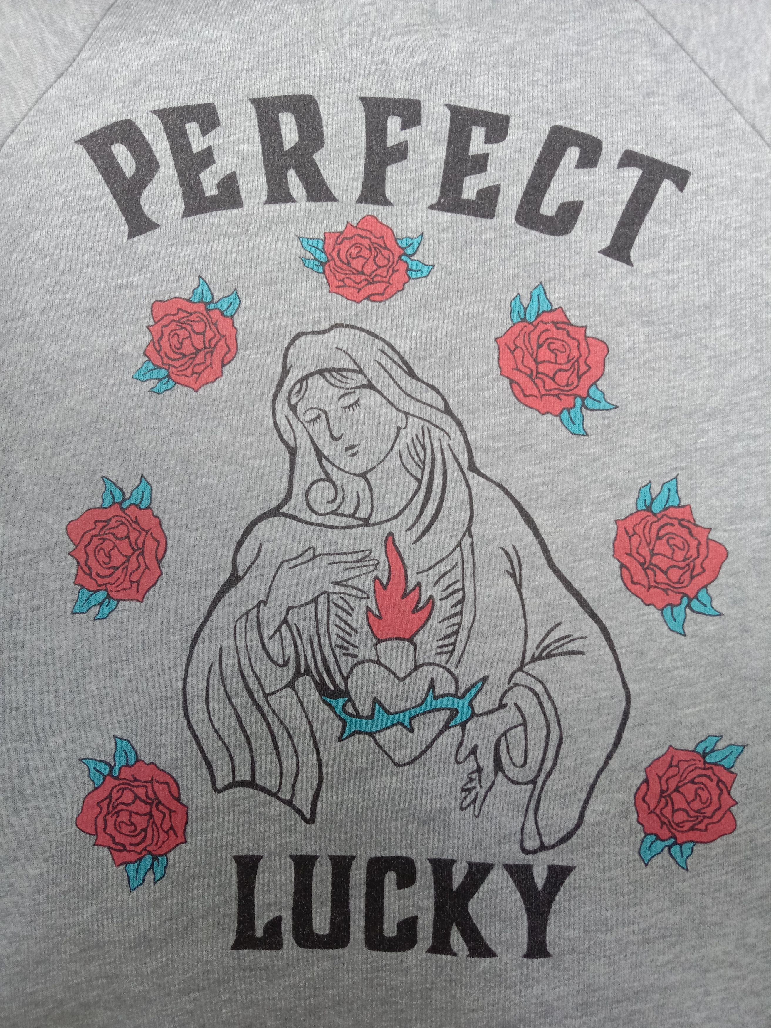Japanese Brand Vintage Virgin Mary Roses Perfect Lucky Hoodie Sweatshirt Size US M / EU 48-50 / 2 - 7 Thumbnail