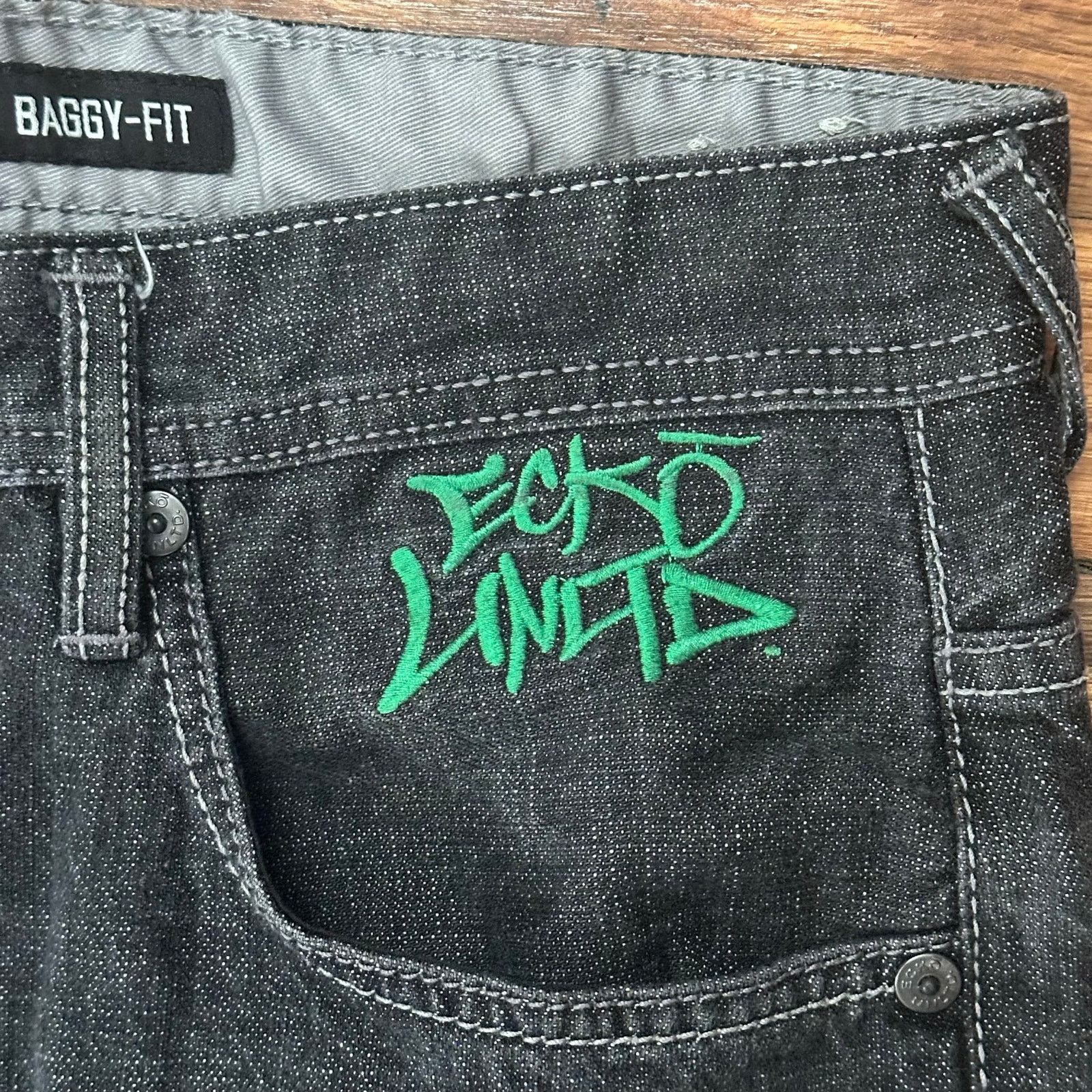 Ecko Unltd. × Vintage Rare Ecko Unltd Y2K Graffiti Baggy Jeans Skate 36x29 Size US 36 / EU 52 - 12 Thumbnail