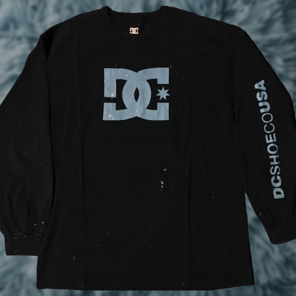 Thrasher VINTAGE DC Shoes Faded Paint Shirt L DCSHOECOUSA Skate Es Droors 90s Y2K Punk Grunge Shirt Mens Large Blue Graphic Tee Skateboarding Thrasher Size US L / EU 52-54 / 3 - 1 Thumbnail