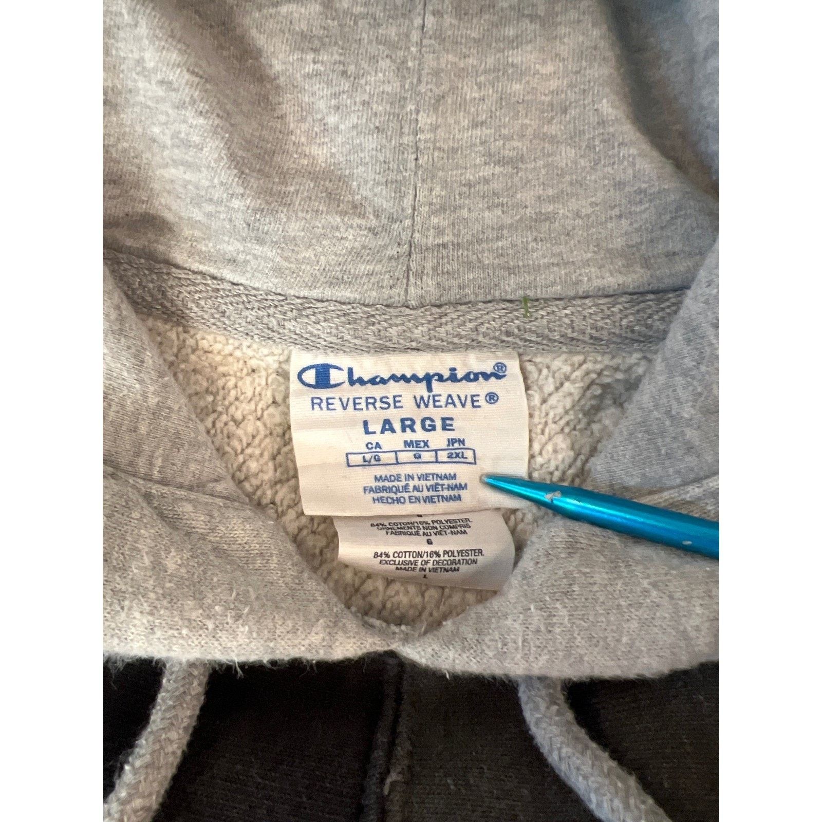 Champion Champion Reverse Weave Hoodie Mens LG Colorblock Patchwork Size US L / EU 52-54 / 3 - 4 Thumbnail