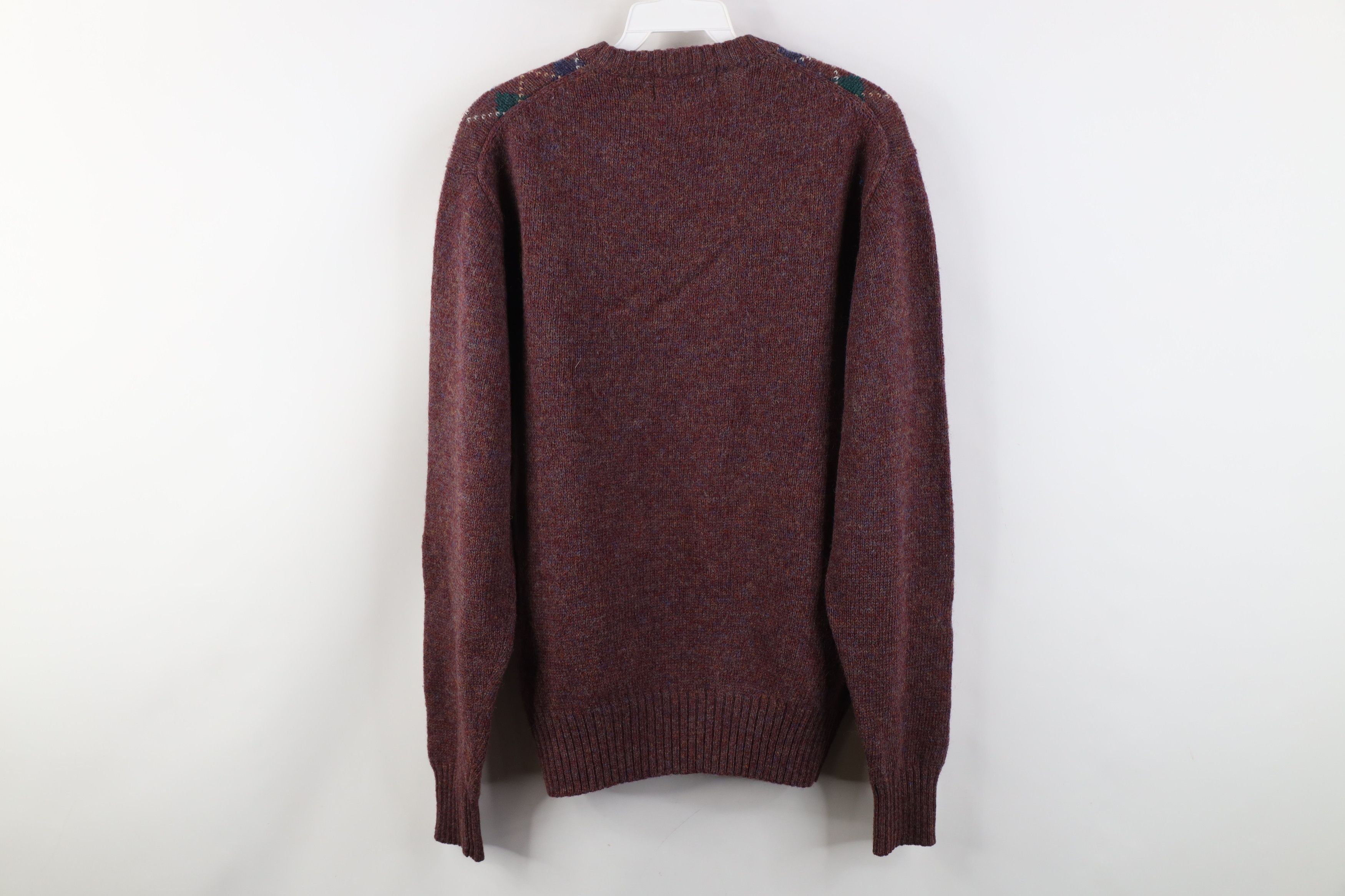 Vintage Vintage 70s Streetwear Argyle Diamond Crewneck Sweater Size M / US 6-8 / IT 42-44 - 8 Thumbnail