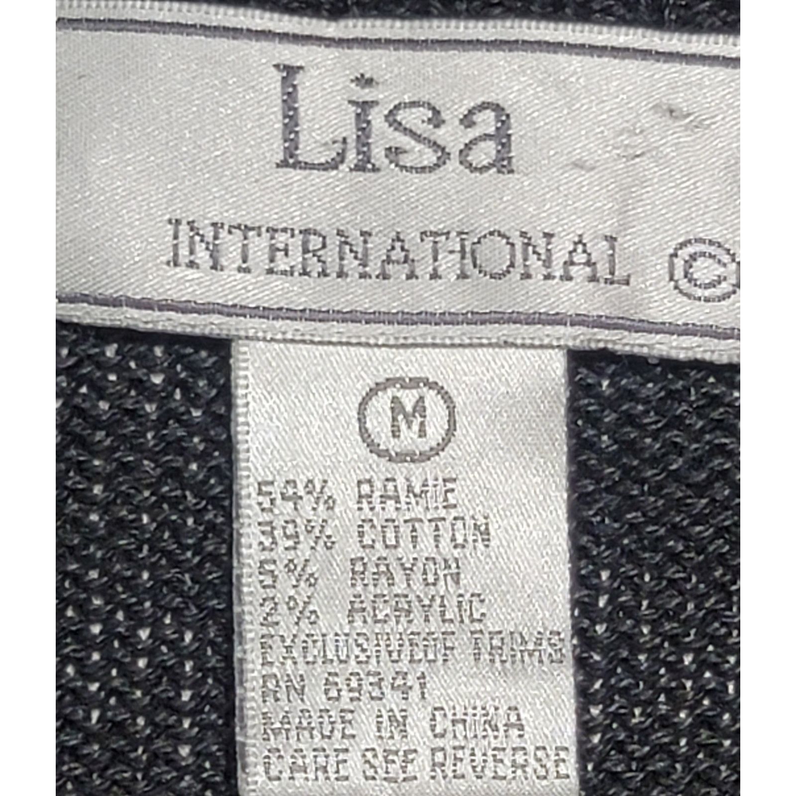 Other VTG Lisa International Black Gold Safari Animal Sweater M Size M / US 6-8 / IT 42-44 - 4 Thumbnail