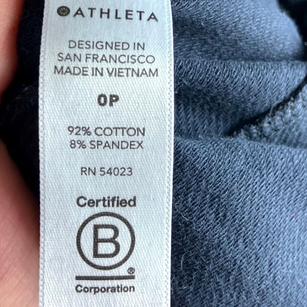 Athleta Athleta Womens Pants Navy Petite Printed Farallon Sweatpant Joggers Stretch 0P Size 26" / US 2 / IT 38 - 5 Thumbnail