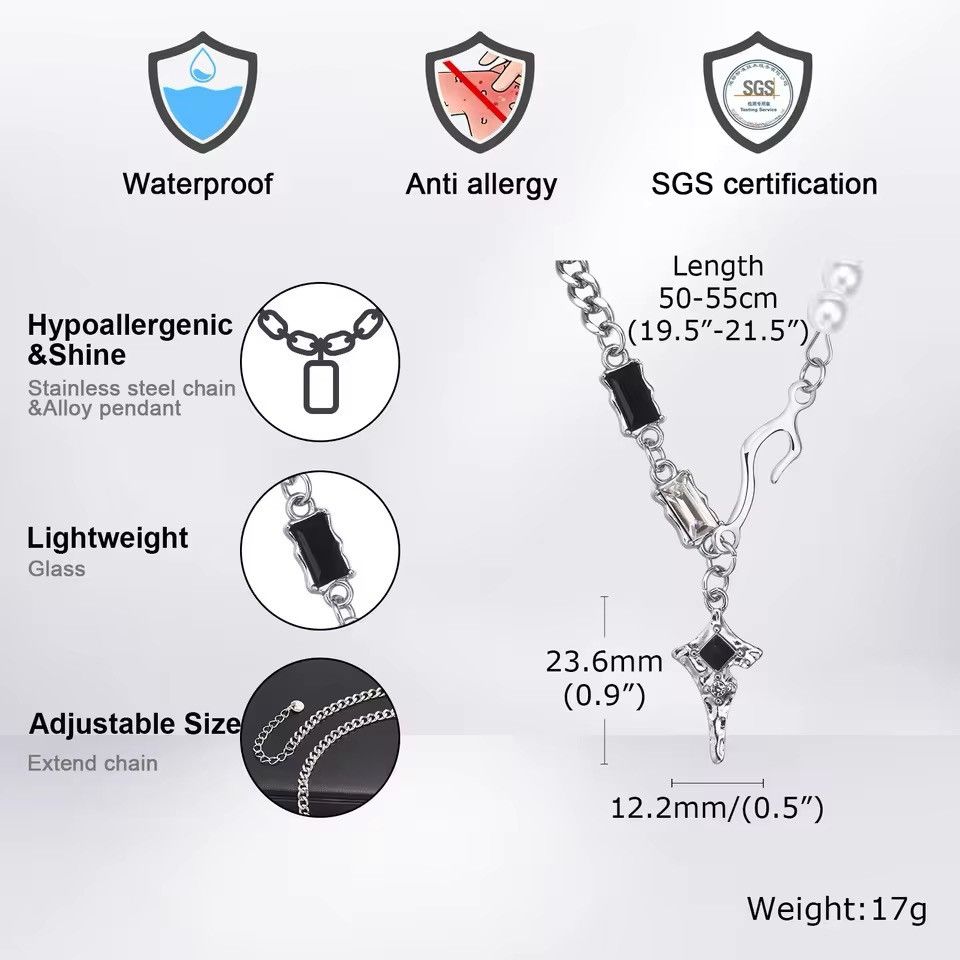 Jewelry Black Star Pendant Necklaces Size ONE SIZE - 4 Thumbnail