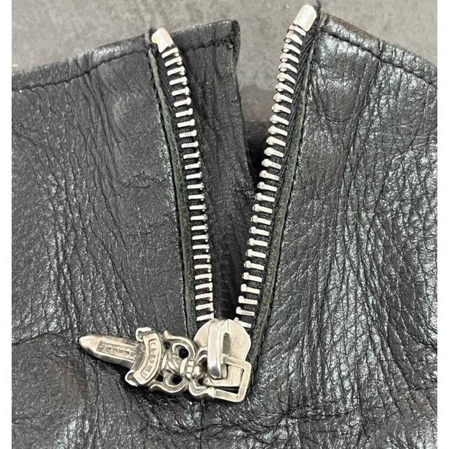 Chrome Hearts Chrome Hearts Dagger Zip Up Cashmere Leather Gloves Size ONE SIZE - 9 Thumbnail
