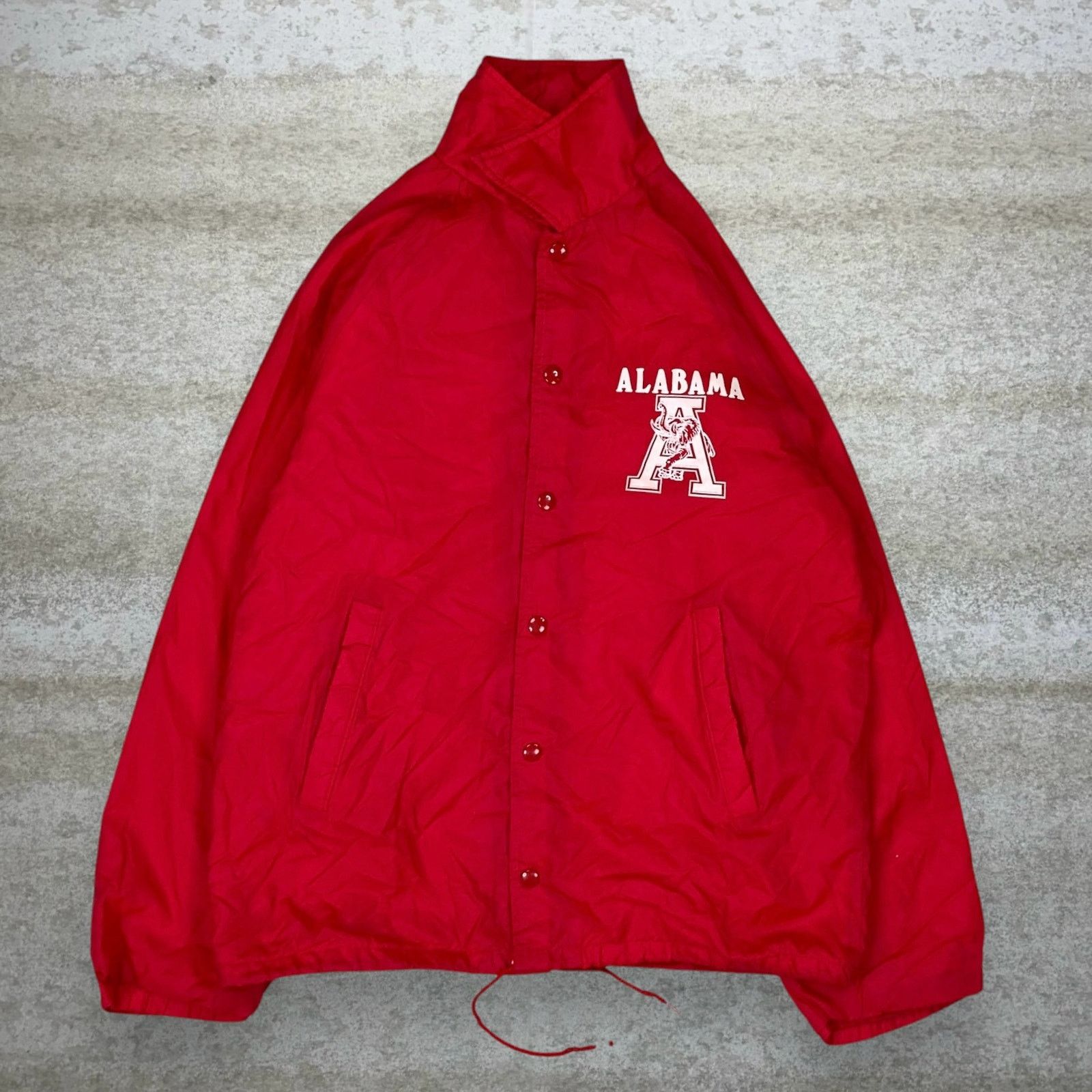 Vintage True Vintage 90s Alabama Windbreaker Jacket Mens L Red White Size US L / EU 52-54 / 3 - 1 Thumbnail