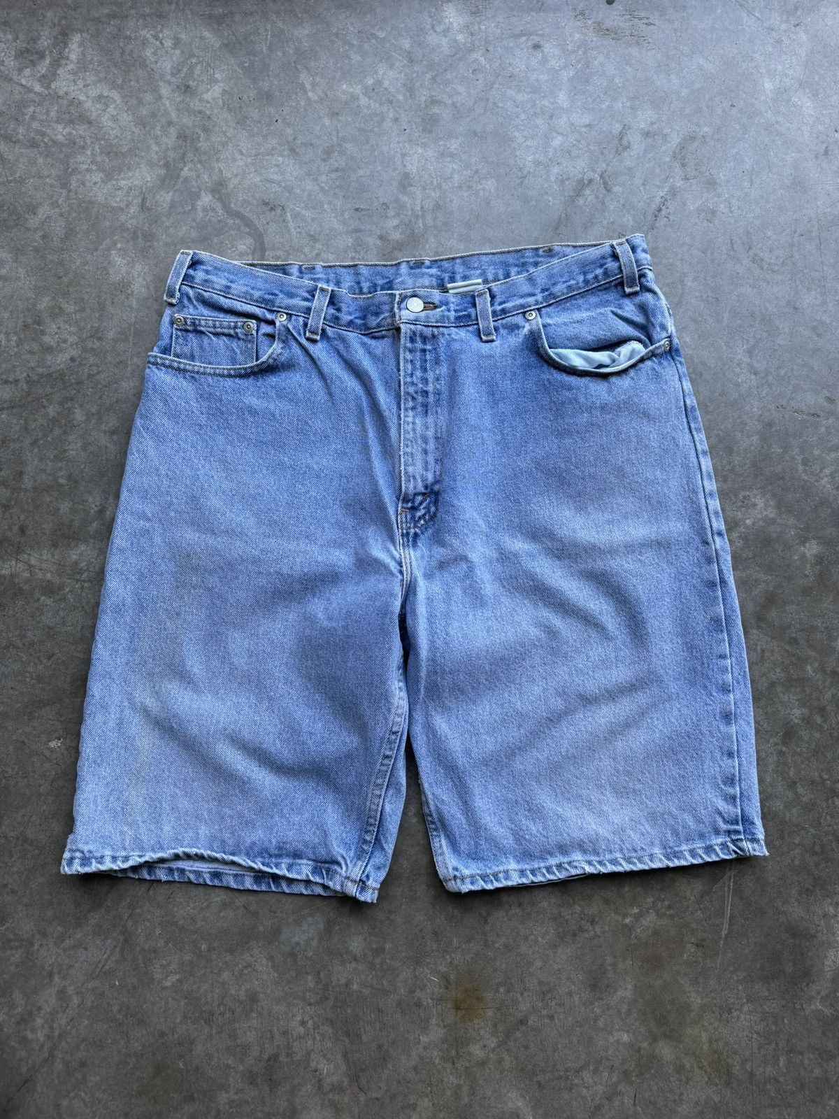 Faded Glory Vintage 90’s/00’s Faded Glory Light Denim Jean Shorts Jorts Size US 36 / EU 52 - 1 Thumbnail