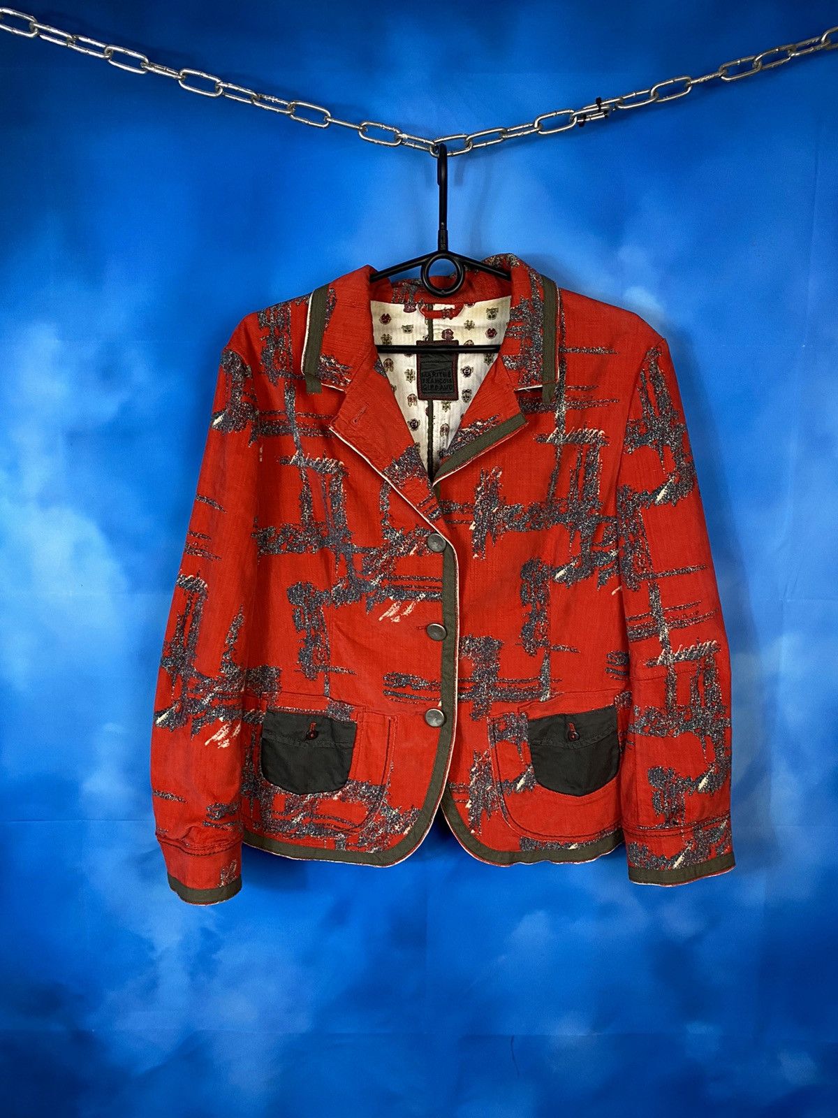 Marithe Francois Girbaud rare exclusive velour blazer y2k