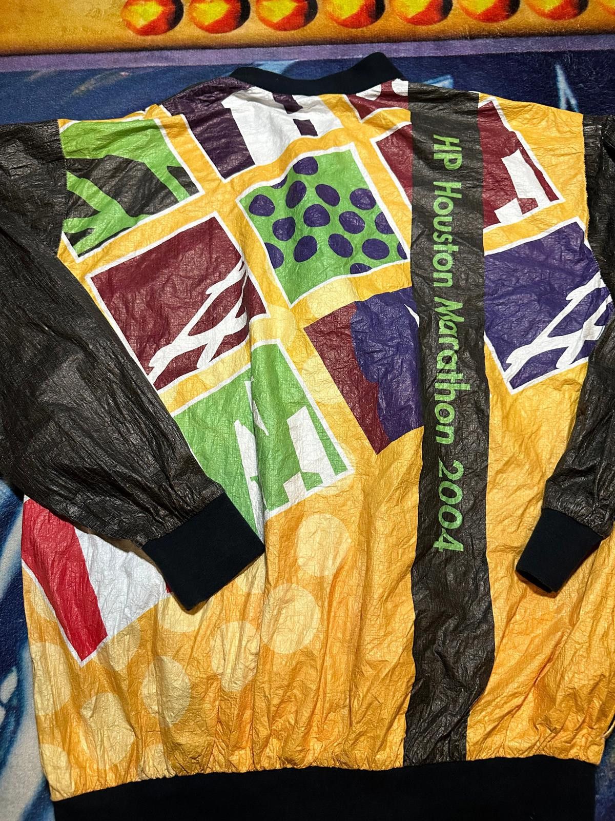 The Unbranded Brand Vintage HP Houston Marathon 2004 Lightweight Running Jacket Size ONE SIZE - 4 Thumbnail