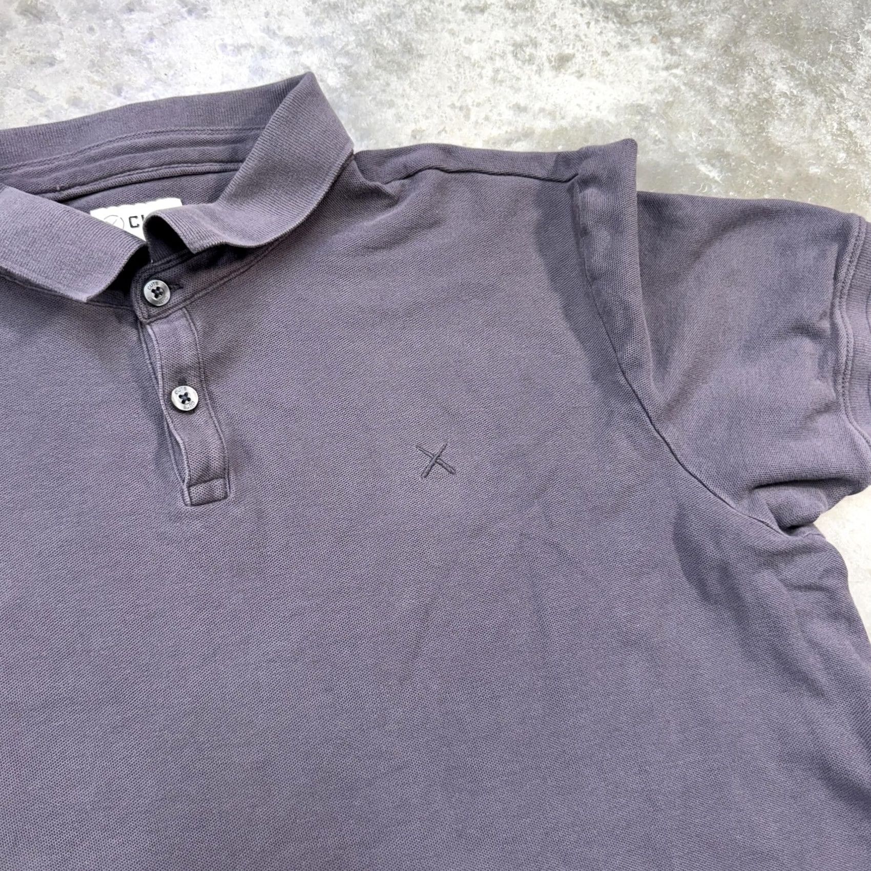 Cuts Cuts Polo Shirt Mens XL Gray Curve Hem Short Sleeve Modern Casual Cotton Peru Size US XL / EU 56 / 4 - 3 Thumbnail