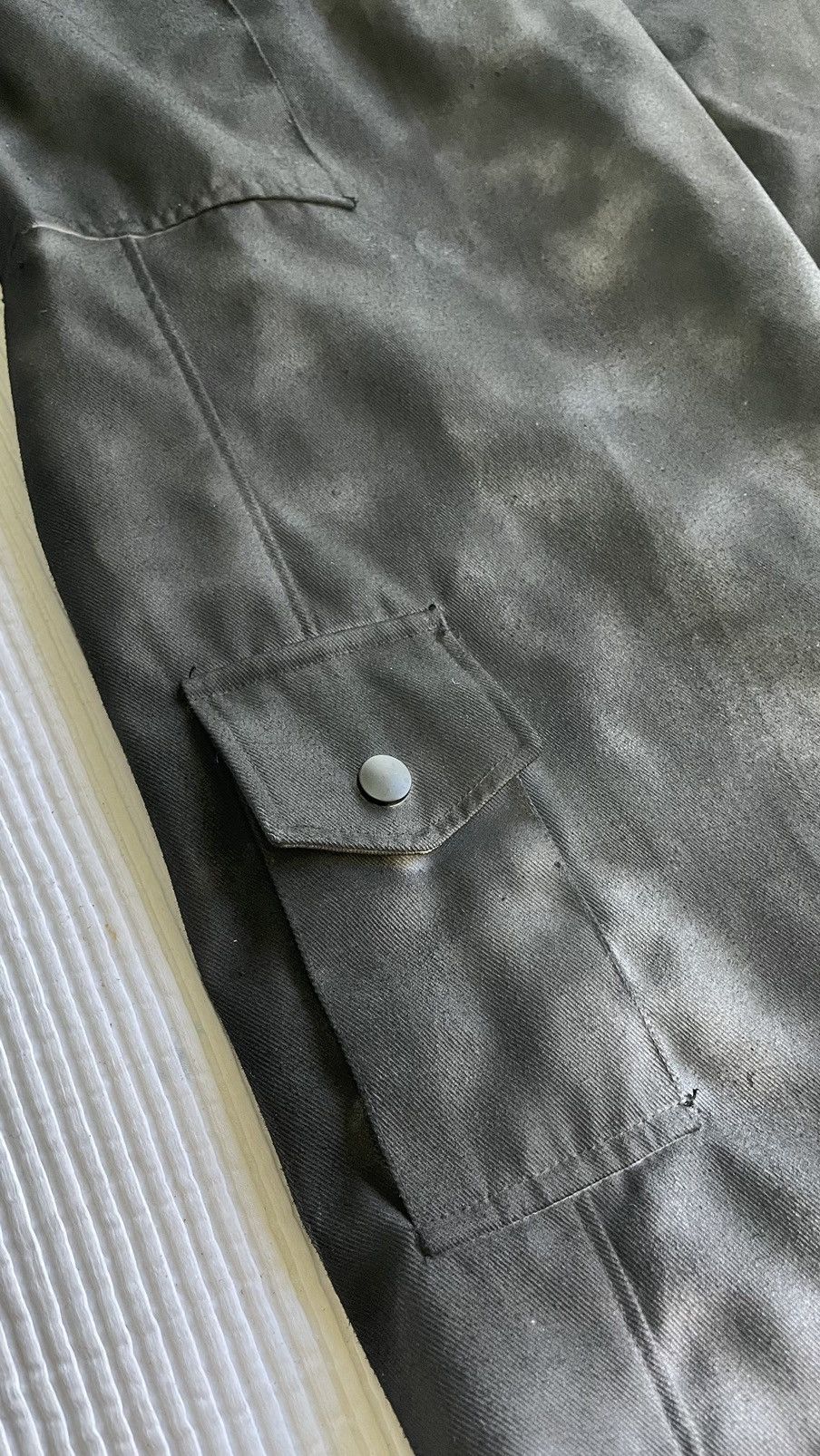 Handmade Painted Black Camo Pants Size US 34 / EU 50 - 4 Thumbnail