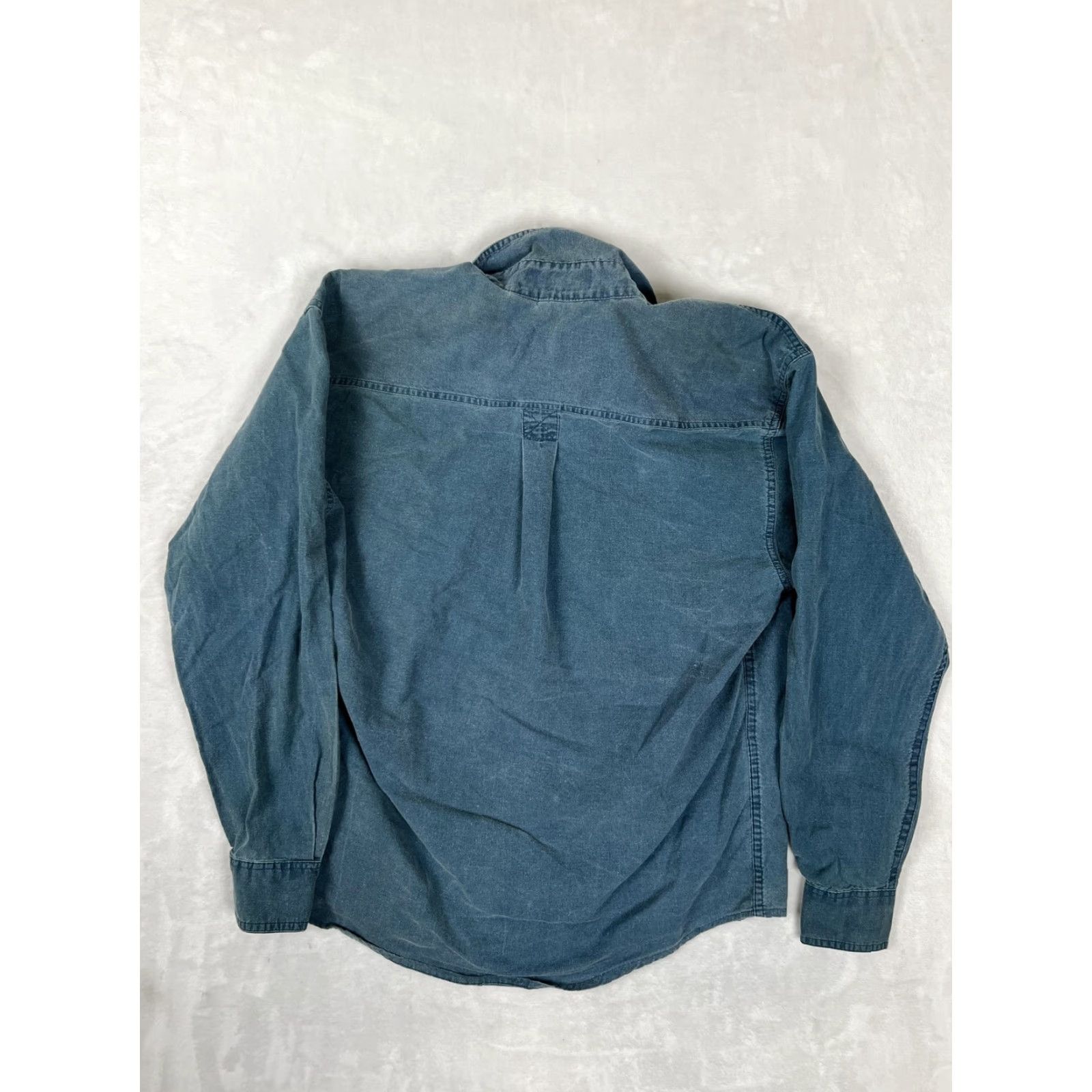 Bugle Boy VINTAGE Bugle Boy Shirt Mens M Blue Denim Long Sleeve Snap Front Casual Size US M / EU 48-50 / 2 - 7 Thumbnail