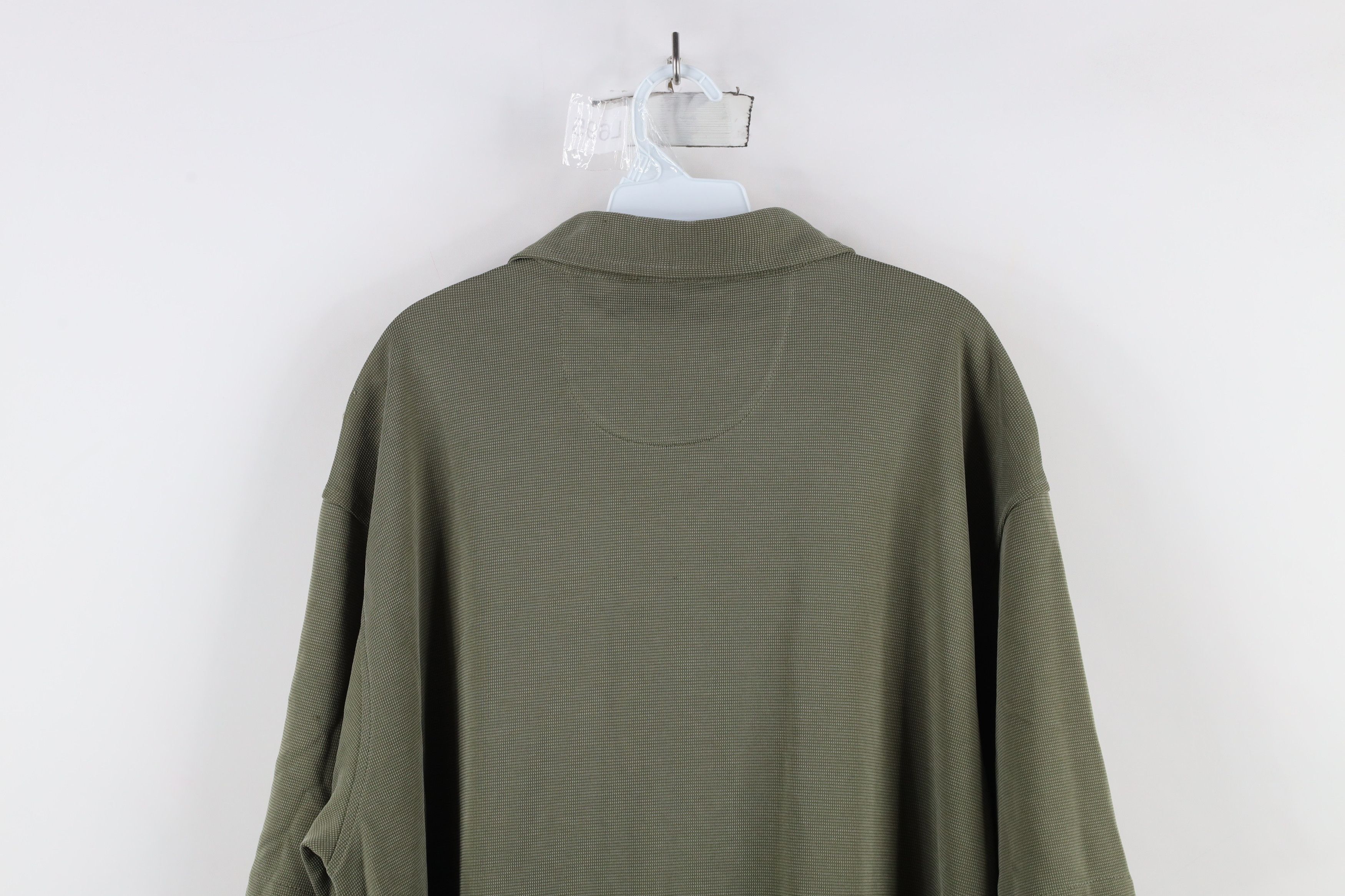 Orvis × Vintage Vintage Orvis Short Sleeve Collared Knit Button Shirt Green Size US XL / EU 56 / 4 - 13 Thumbnail