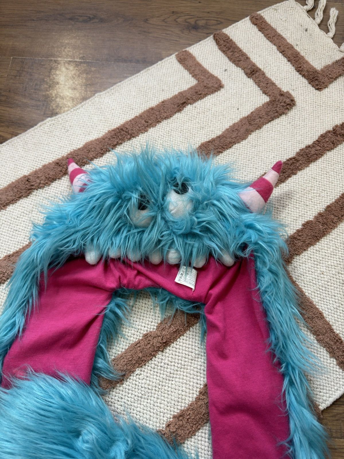 Vintage VINTAGE MONSTER FLUFFY FUR MOHAIR TEDDY AVIATOR HAT / SCARF Size ONE SIZE - 4 Thumbnail