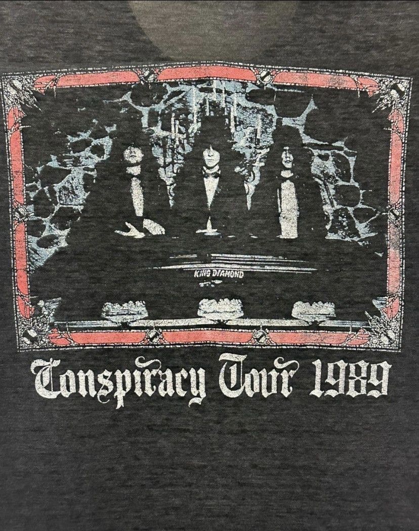 Vintage Vintage King Diamond 1989 Conspiracy Tour T-shirt Size US M / EU 48-50 / 2 - 4 Thumbnail