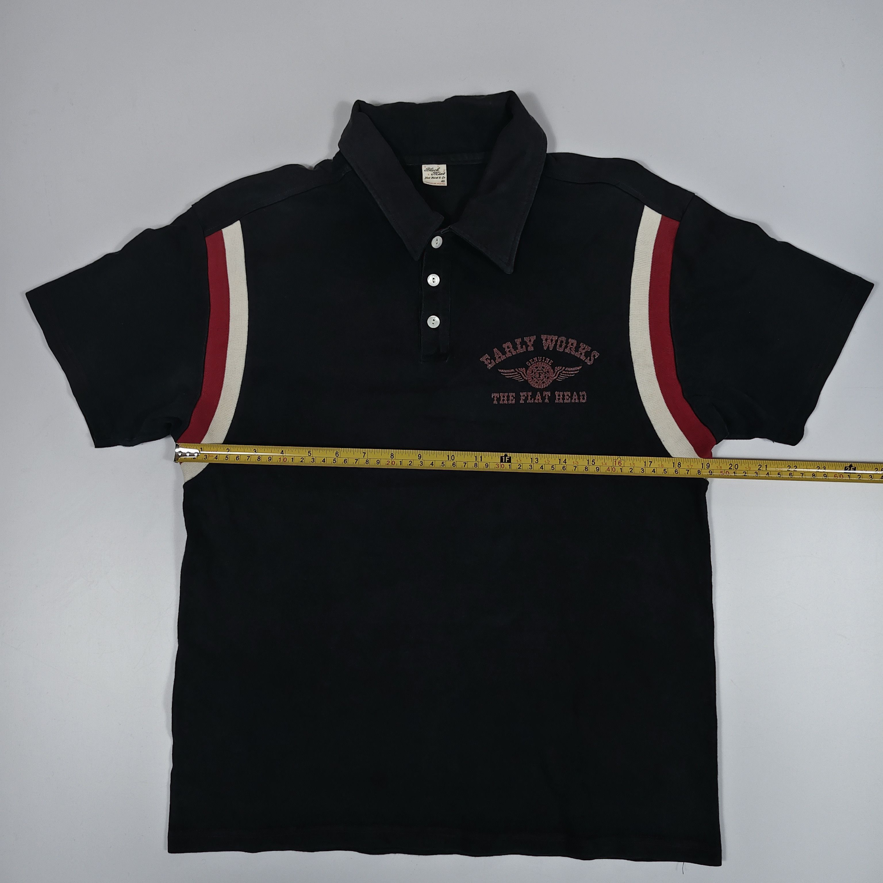 The Flat Head Vintage The Flat Head Early Works Bowling Black Stripes #A Size US M / EU 48-50 / 2 - 6 Thumbnail