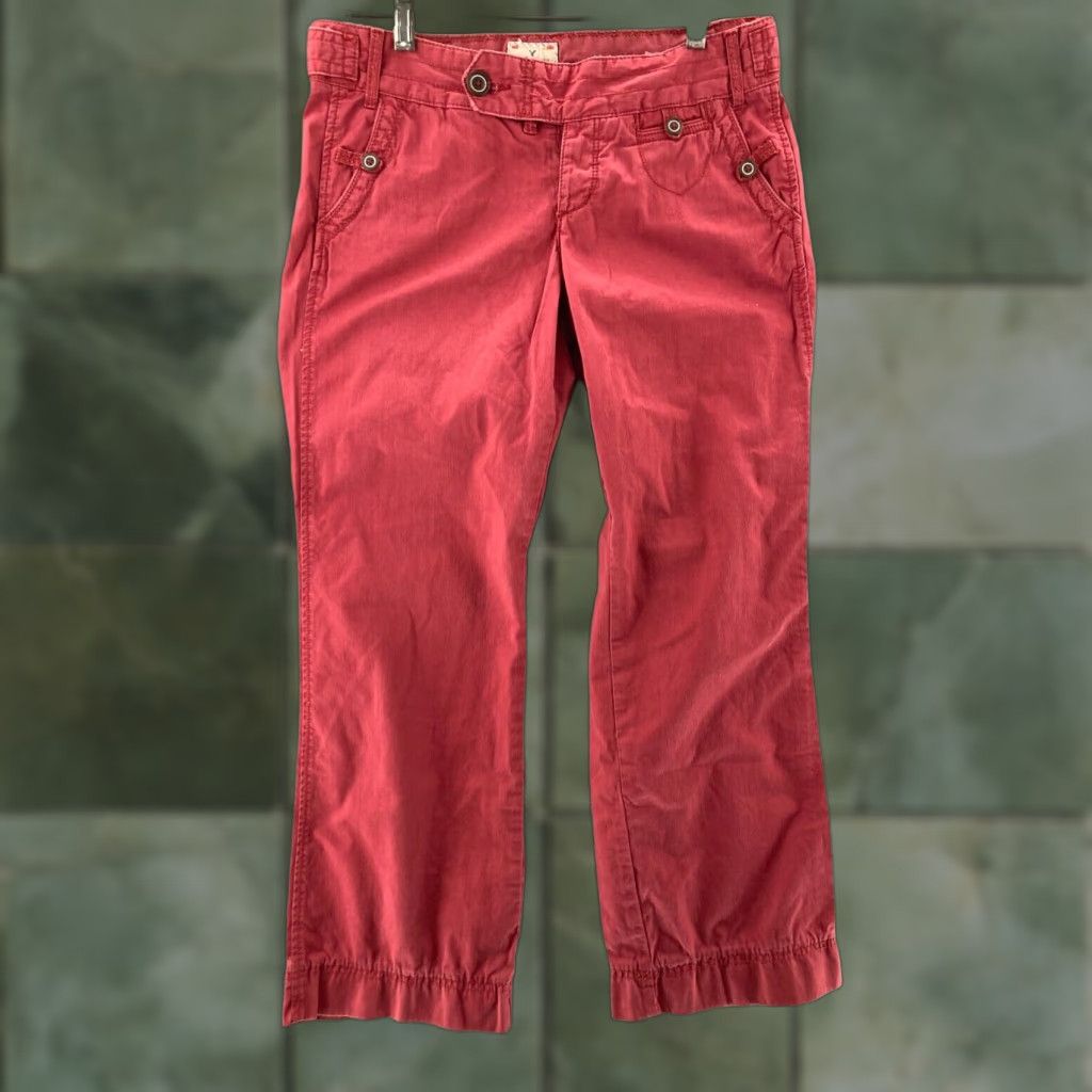 American Eagle Outfitters VINTAGE American Eagle Outfitters Jeans Pants Women's 4 Short Red 90s Y2K Bootcut Size 27" / US 4 / IT 40 - 1 Thumbnail