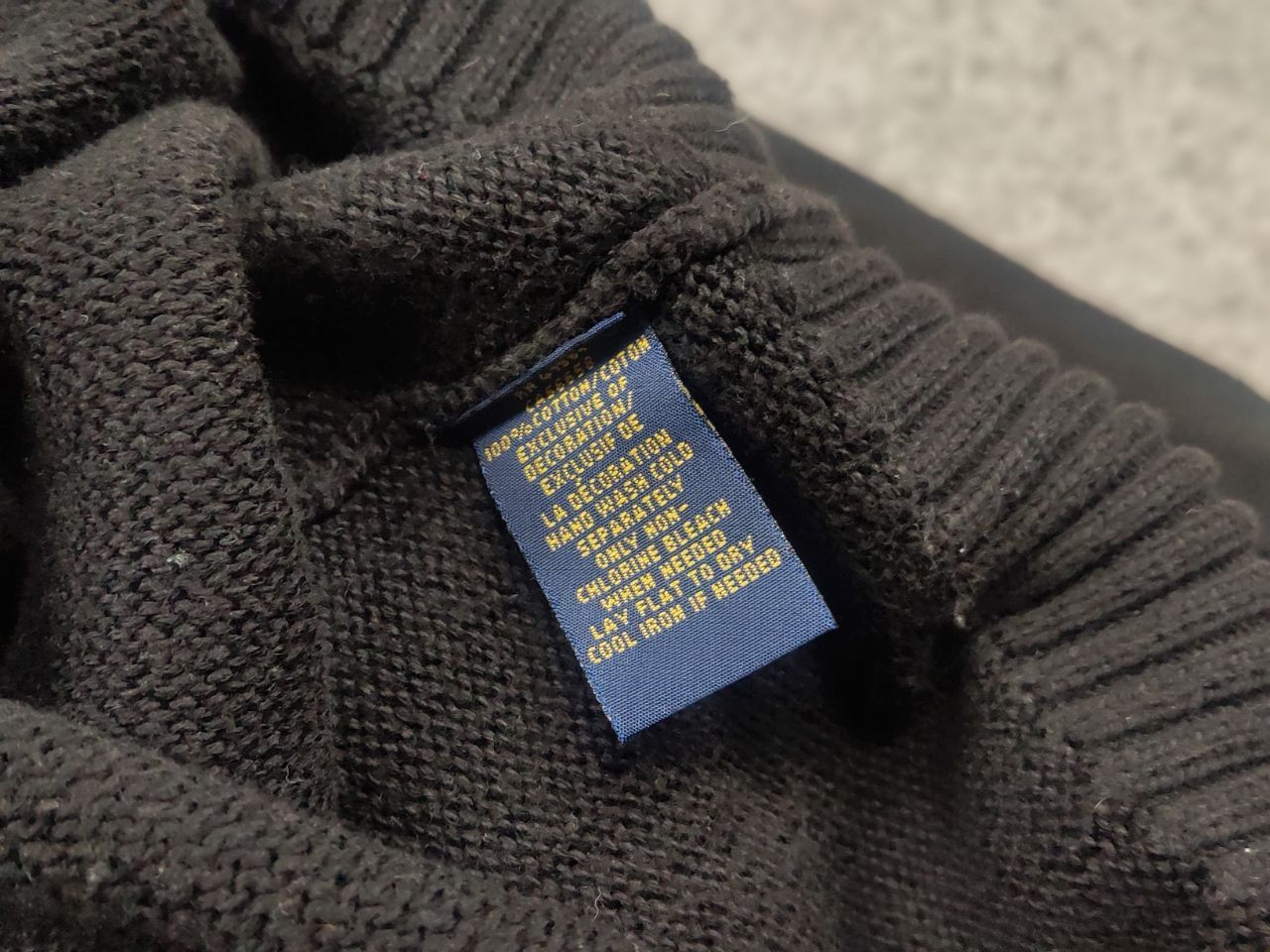 Polo Ralph Lauren Vintage Polo Ralph Lauren Black Cotton Knit Sweater Button Size US L / EU 52-54 / 3 - 11 Thumbnail