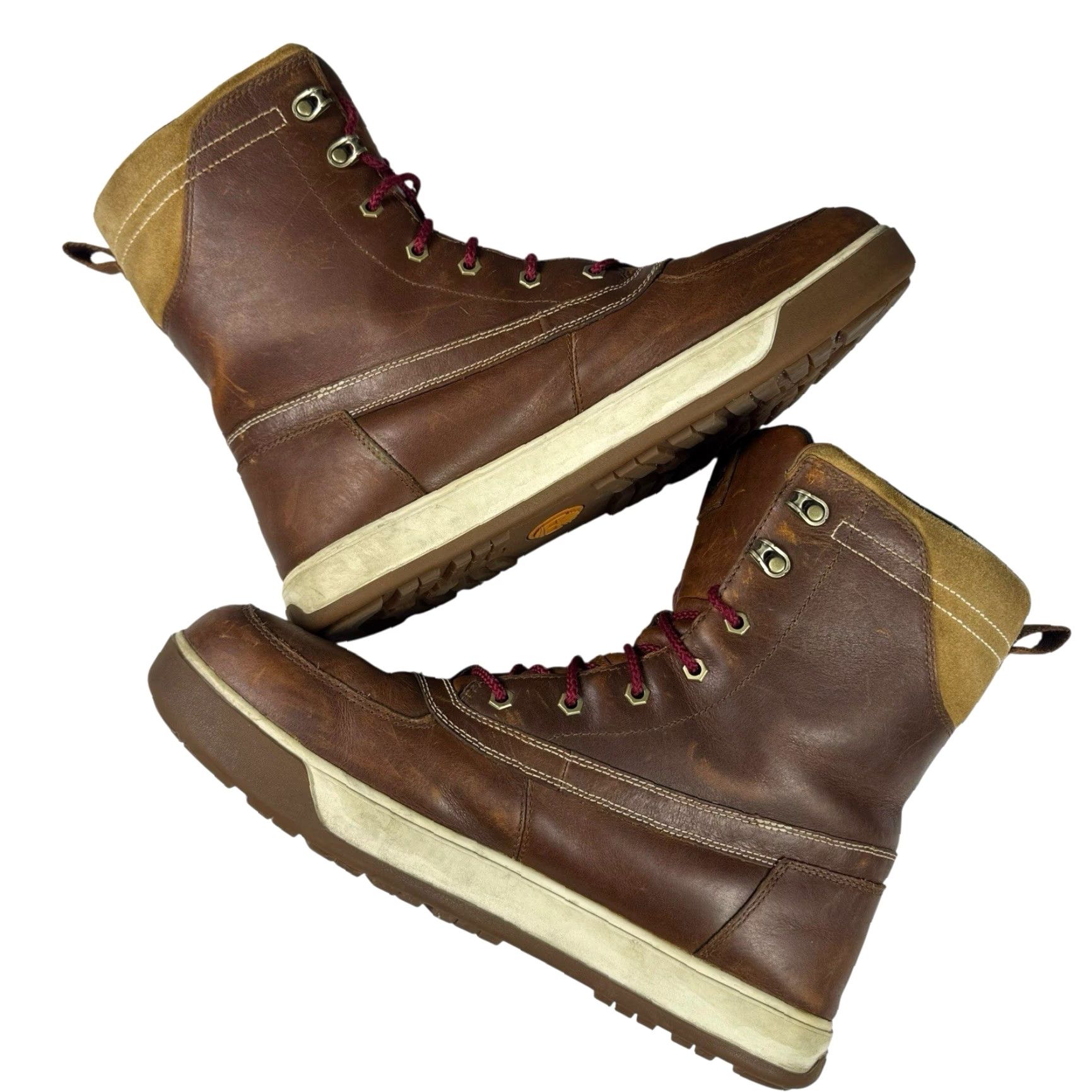 Timberland Timberland Tenmile Boots Mens 13 Waterproof Primaloft 200 Gram Workwear Utility Boots Mens 13 Brown Leather Waterproof Tongue Embroidered Logo Size US 13 / EU 46 - 6 Thumbnail