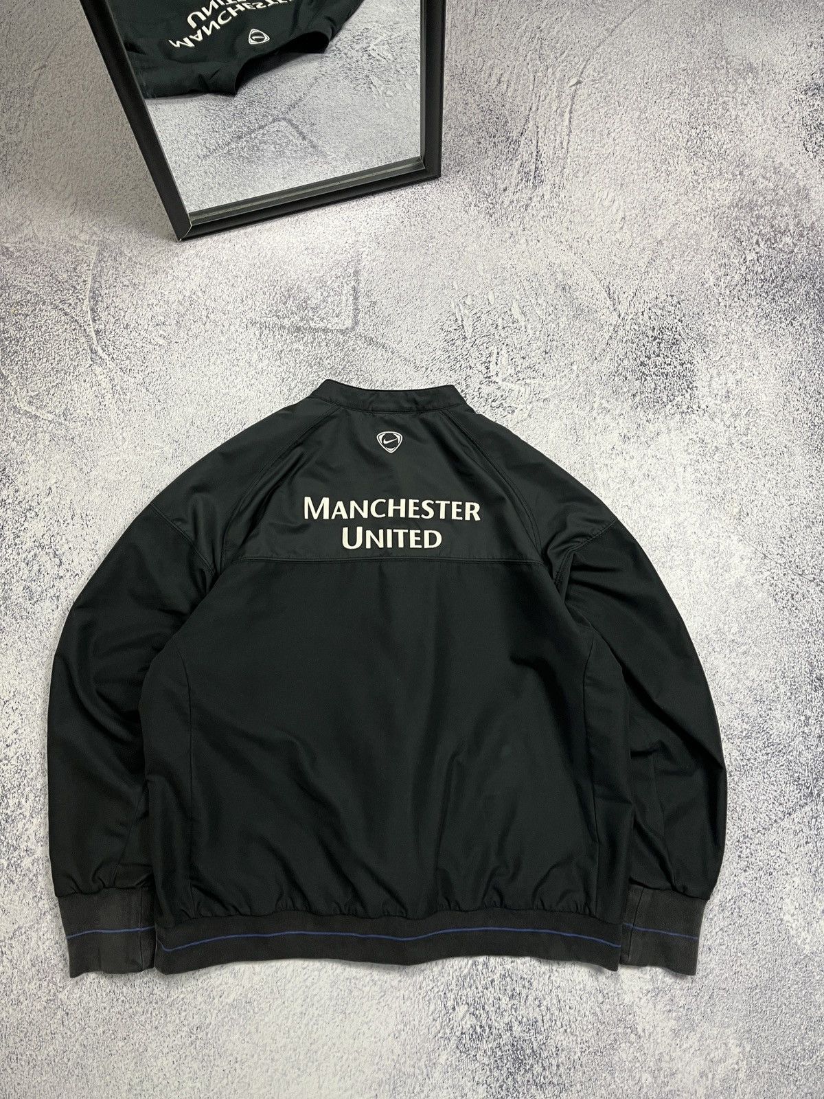 Nike × Vintage Vintage 00’s Manchester United Nike Bomber Jacket Rare Y2k Size US XL / EU 56 / 4 - 21 Thumbnail