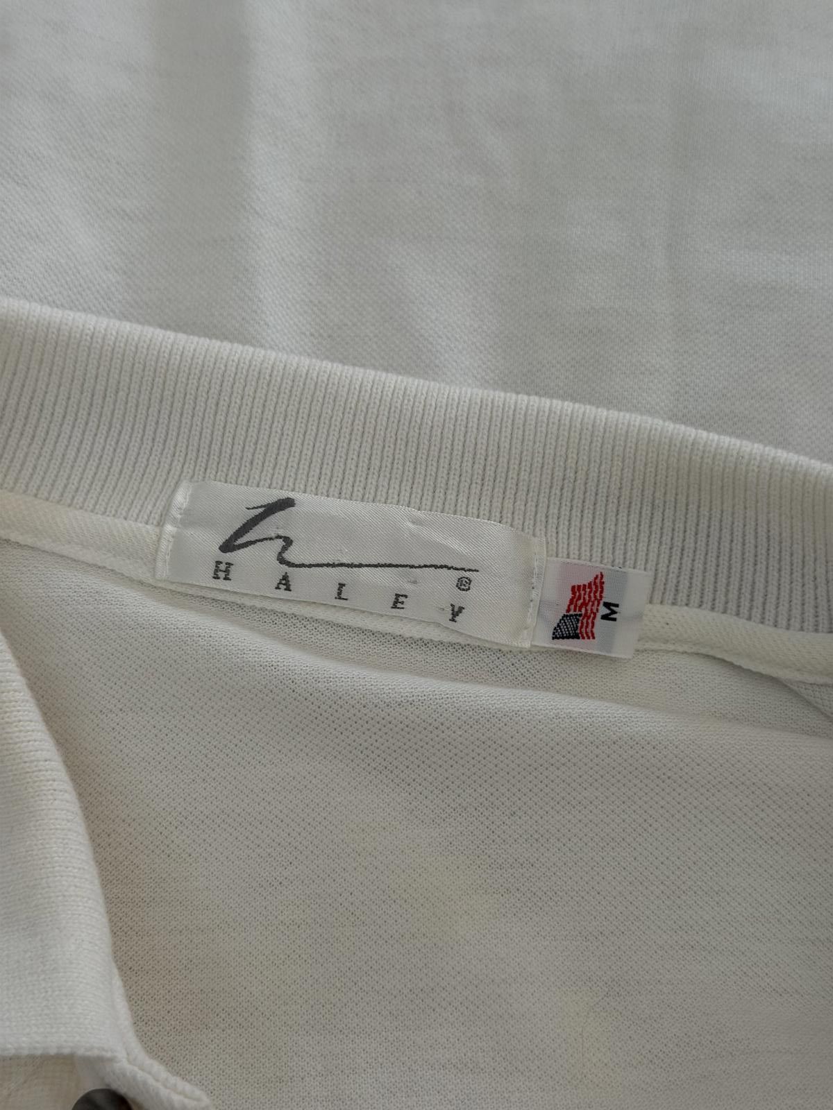 Other Vintage 80s 90s Haley White Polo Shirt Preppy Size US XL / EU 56 / 4 - 4 Thumbnail