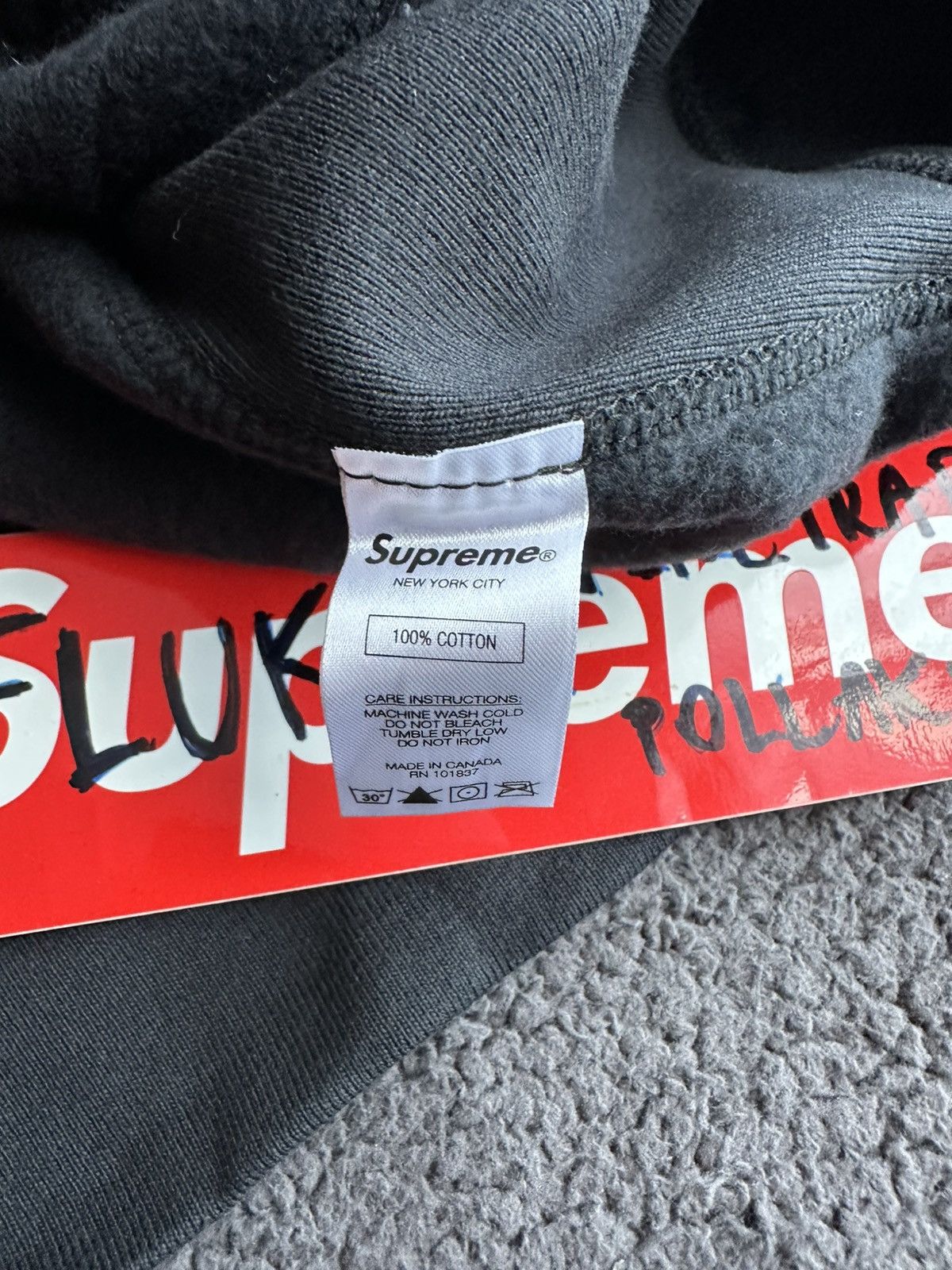 Supreme Supreme CROSS BOGO XL black new dead stock hoodie Size US XL / EU 56 / 4 - 7 Thumbnail