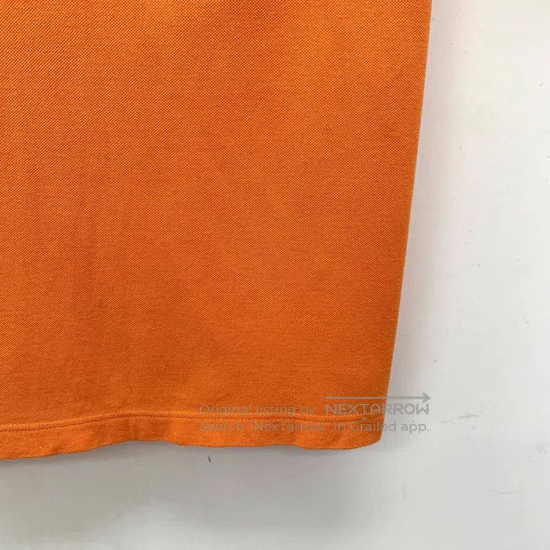 Hermes Hermes Orange Cotton Collared Short-Sleeve Polo Shirt Size US M / EU 48-50 / 2 - 4 Thumbnail