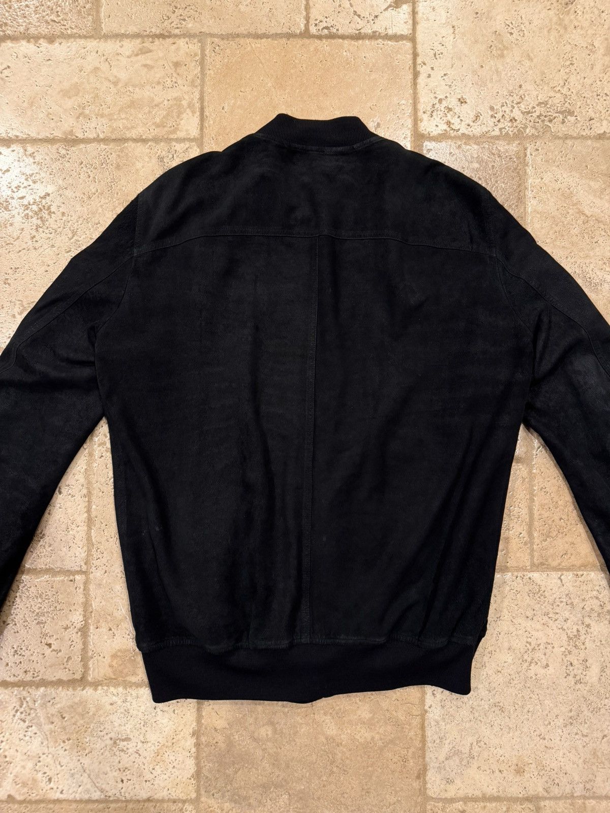 Rick Owens Rick Owens Flight Blistered Lamb Leather Black Bomber Jacket Size US XL / EU 56 / 4 - 6 Thumbnail