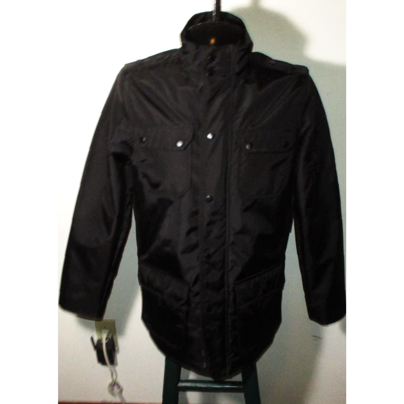 Apt. 9 APT. 9 Black Ballistic Nylon Full Zip Insulated Jacket Mens M NWT Size US M / EU 48-50 / 2 - 2 Thumbnail