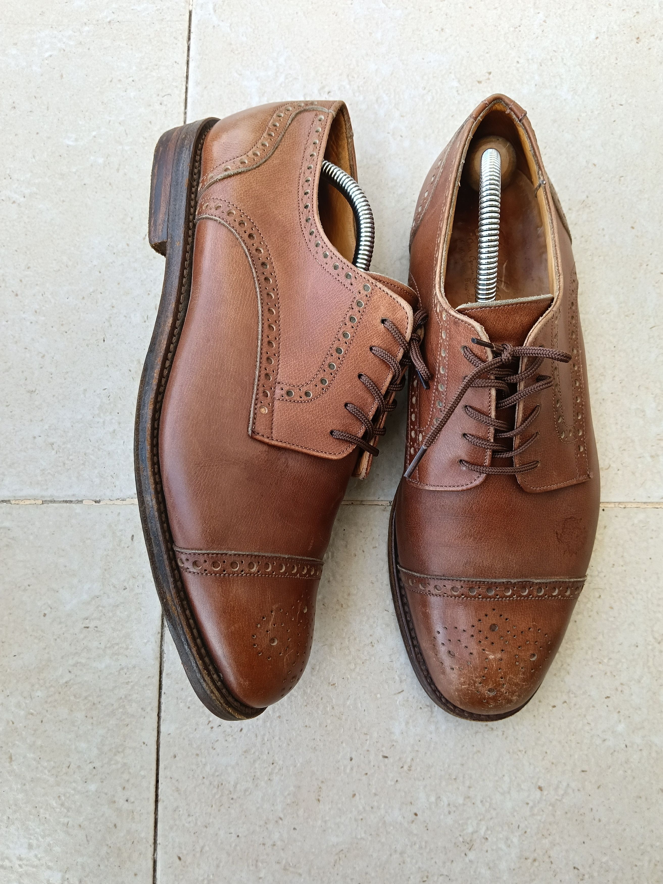 Paraboot Paraboot vintage Cape toe mens leather shoes Size US 9.5 / EU 42-43 - 2 Thumbnail