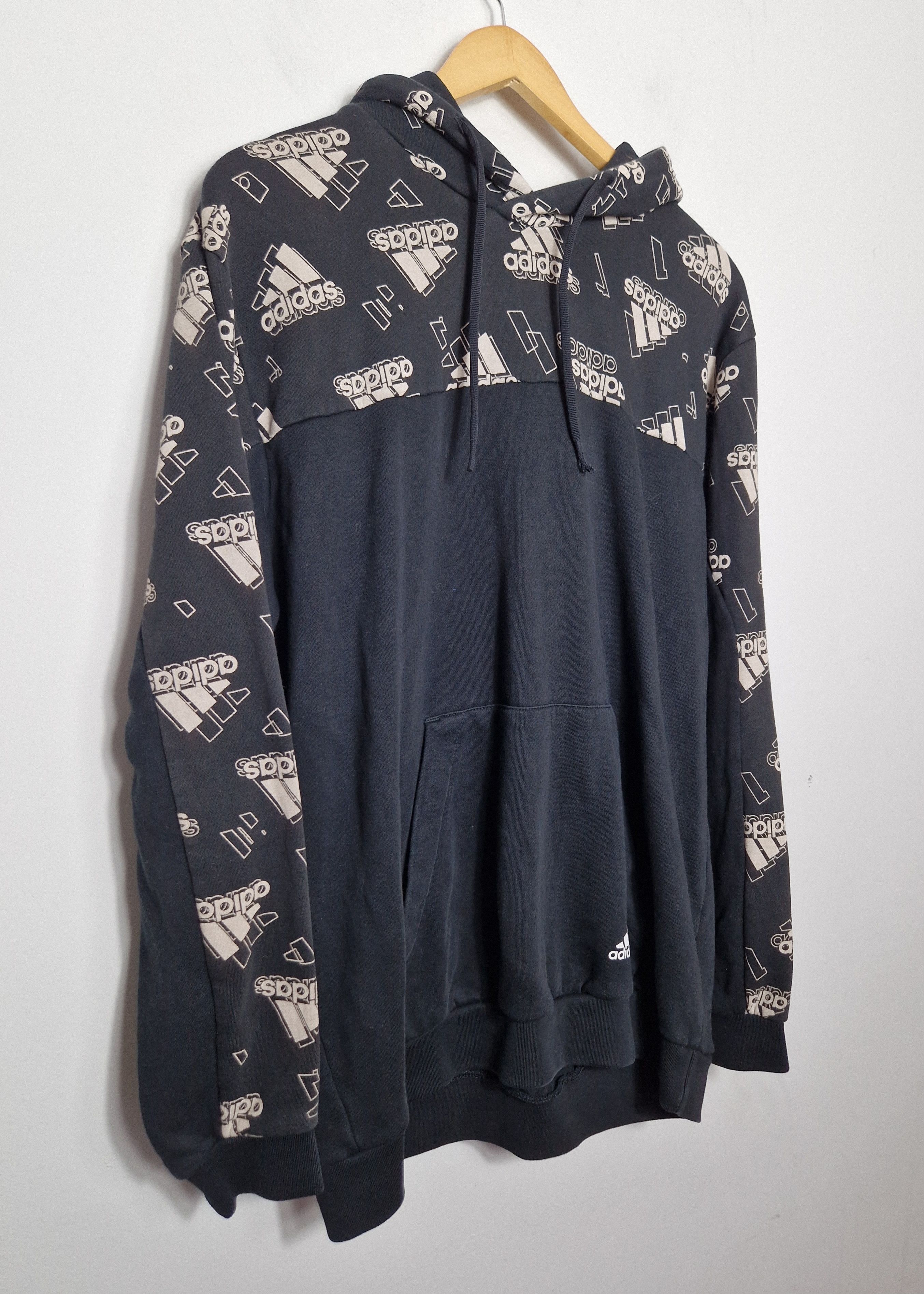 Adidas Adidas multilogo hoodie Size US XL / EU 56 / 4 - 2 Thumbnail
