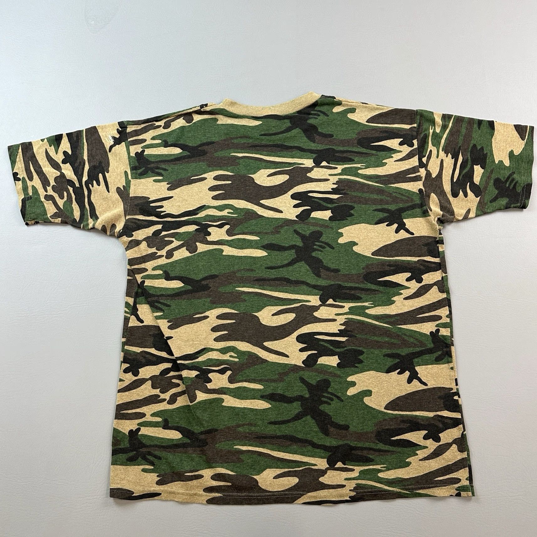 Vintage VINTAGE Horizon Shirt Mens XL Woodland Camo Crewneck Short Sleeve 90s Y2K Size US XL / EU 56 / 4 - 4 Thumbnail