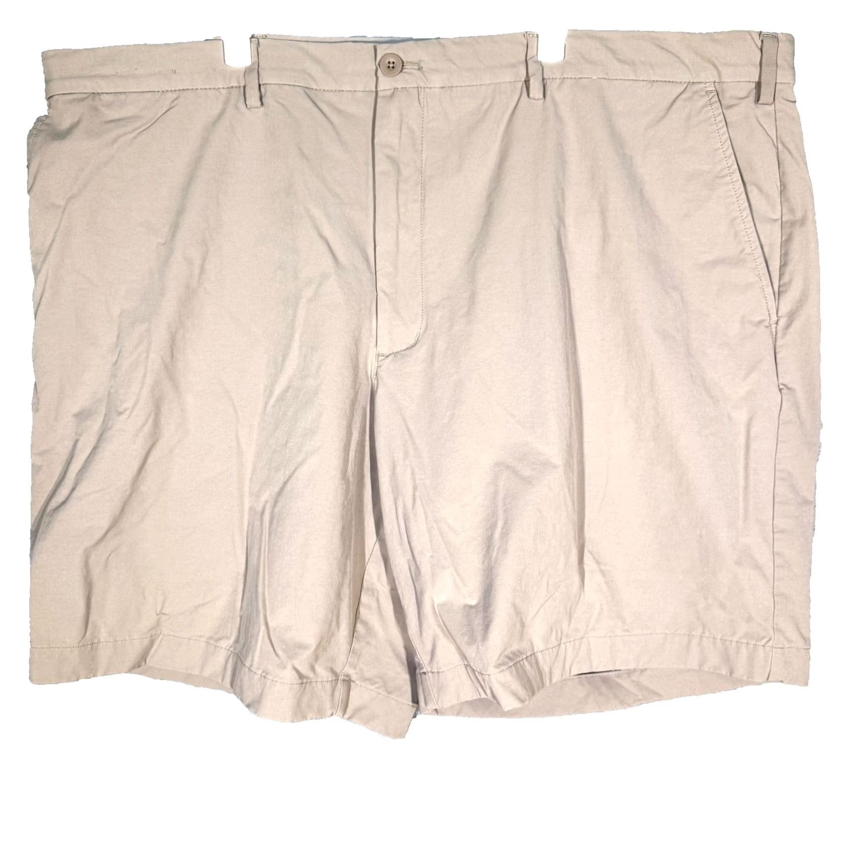 Vineyard Vines Vineyard Vines Men On The Go Shorts 48 Beige Stretch High-Rise Performance Chino Pocket Logo Casual Travel Mens Size US 32 / EU 48 - 2 Thumbnail