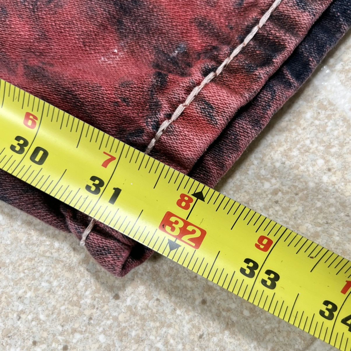 Rock Revival Rock Revival Dan Straight Jeans 38x32 Red Blue Tie Dye Pants Size US 38 / EU 54 - 8 Thumbnail