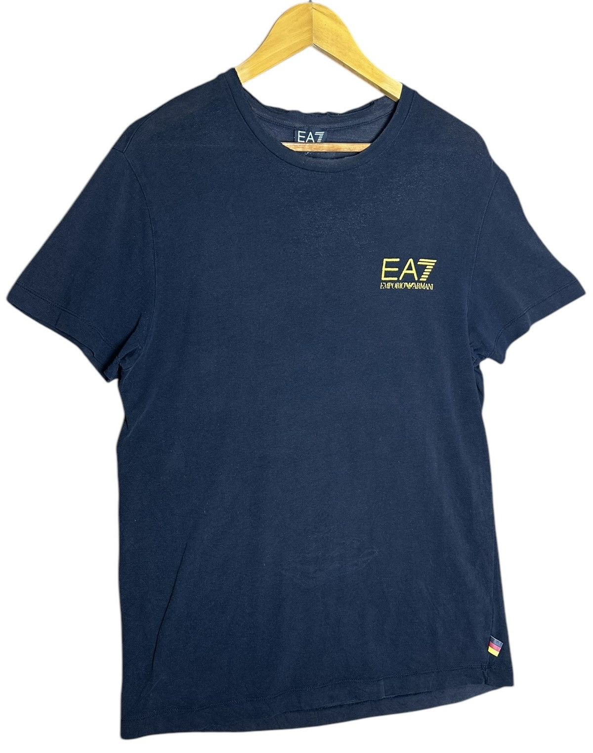 Emporio Armani × Vintage Emporio Armani EA7 TSHIRT Marine Size US L / EU 52-54 / 3 - 3 Thumbnail