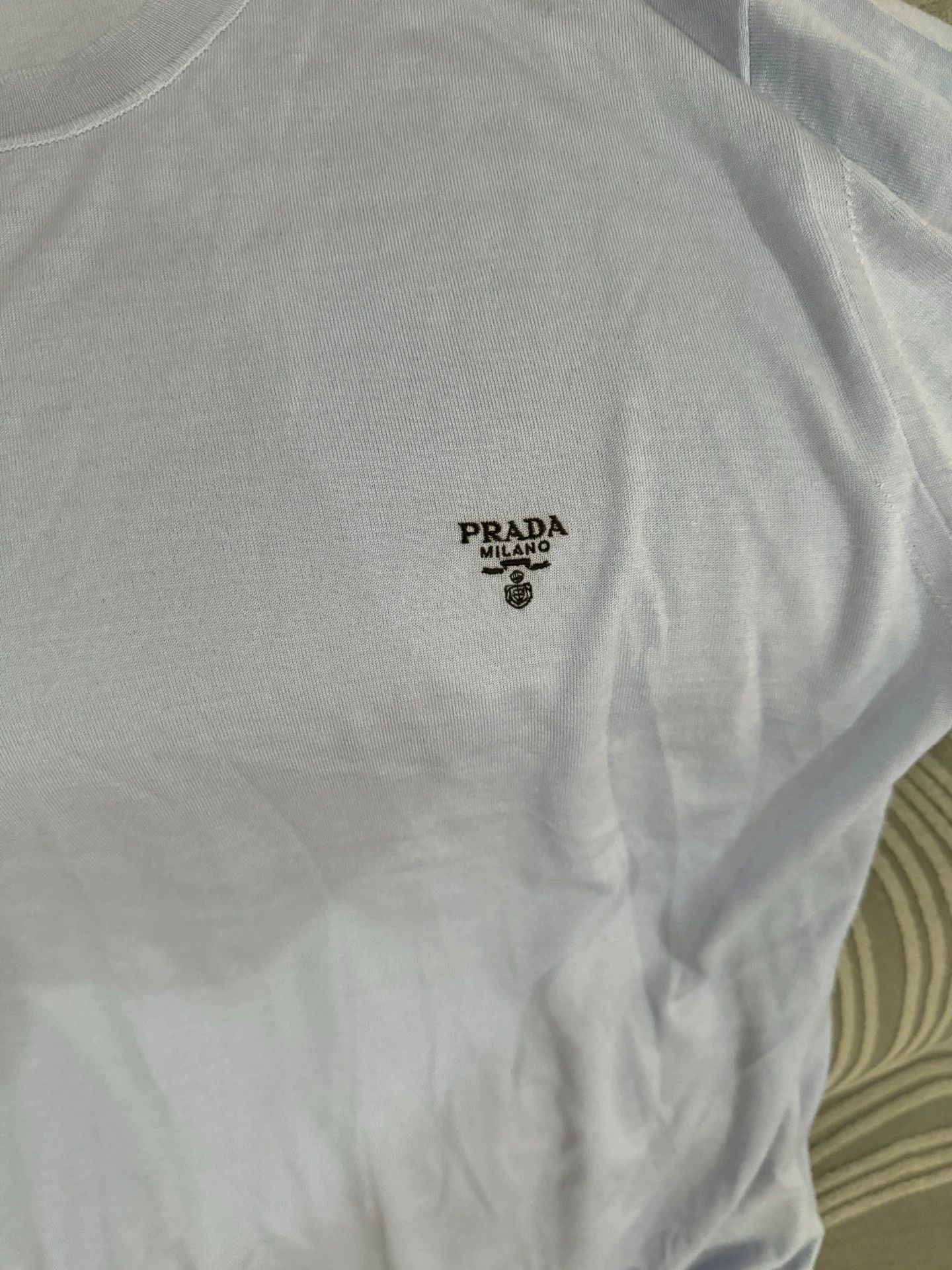 Prada Prada Wool Knit Short Sleeve Authentic Size US M / EU 48-50 / 2 - 2 Thumbnail