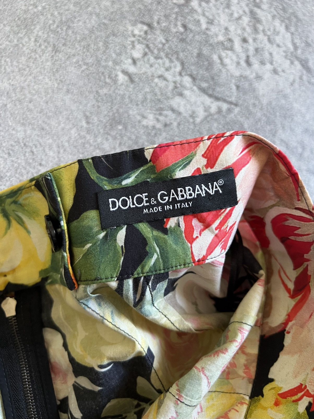 Dolce & Gabbana Dolce & Gabbana Floral Print Poplin Tiered Short Skirt Sz 40 Size 27" / US 4 / IT 40 - 8 Thumbnail