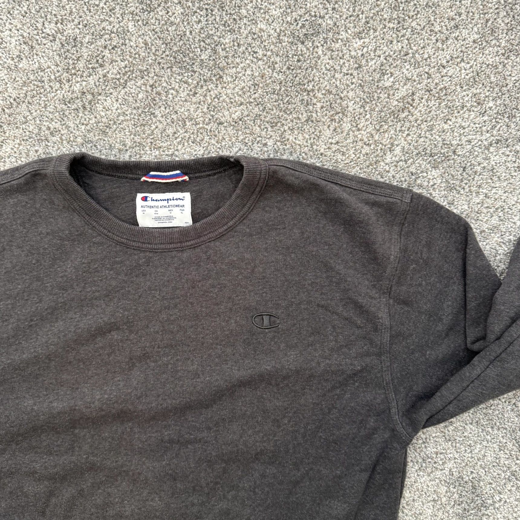 Champion Champion Sweatshirt Mens Medium Crewneck Pullover Black Embroidered Athleisure Size US M / EU 48-50 / 2 - 4 Thumbnail