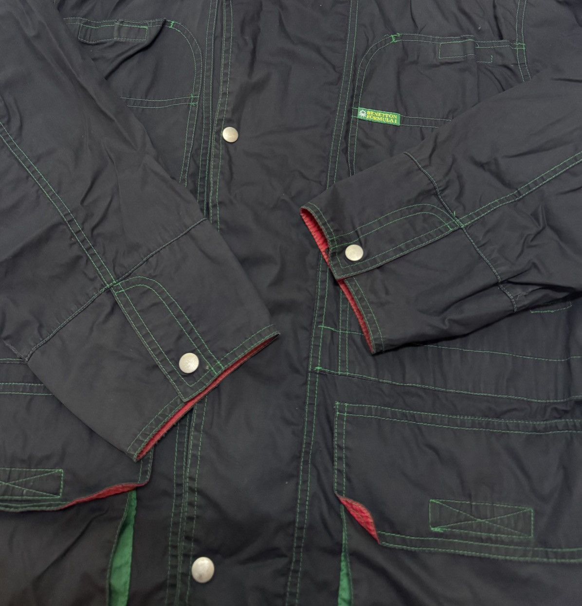 Benetton Rare BENETTON FORMULA Windbreaker/Jacket/Parka Size US XL / EU 56 / 4 - 4 Thumbnail