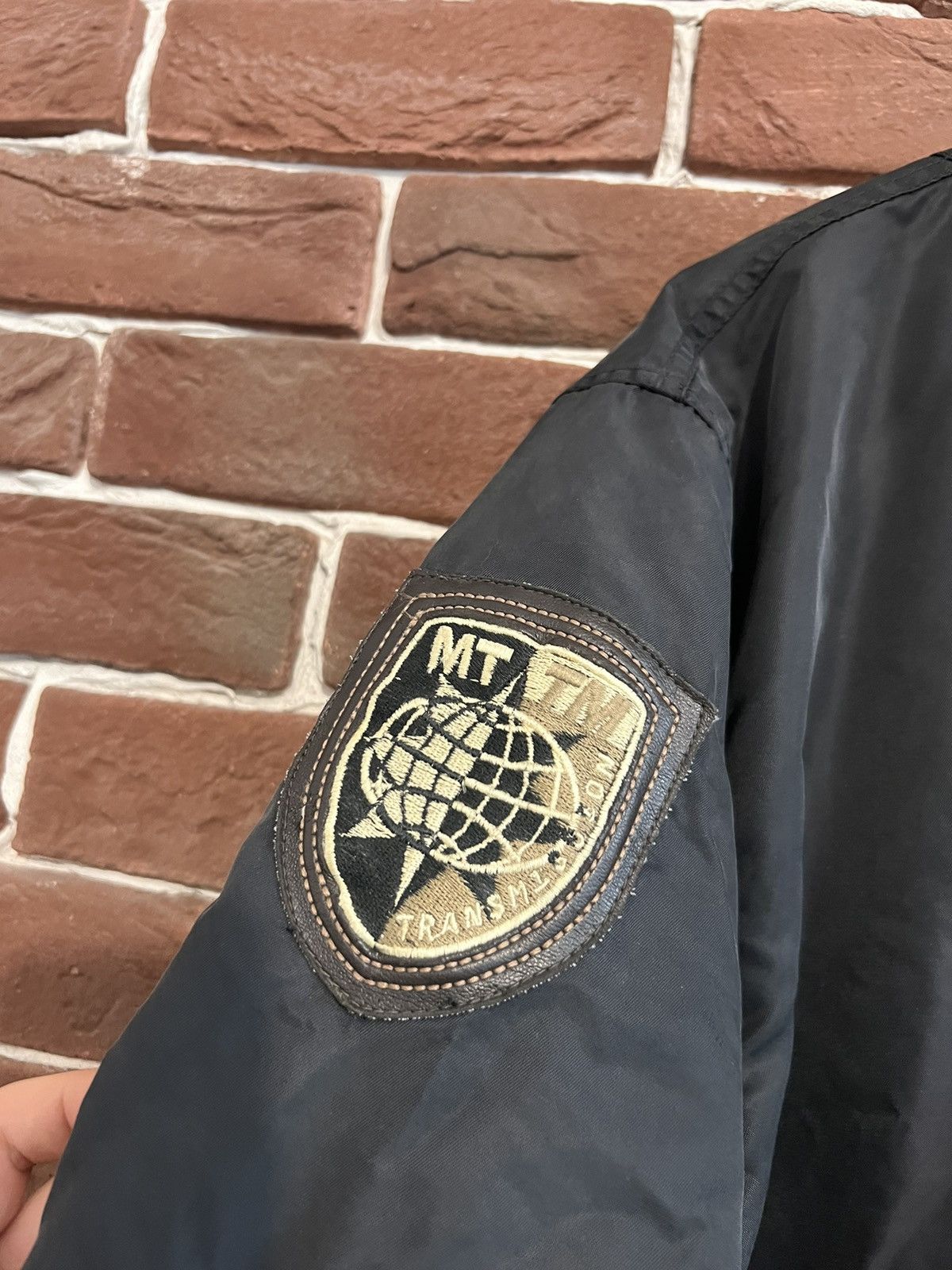 Vintage Ma1 Flyer Black Vintage Nylon Bomber Jacket BoxyFit Oversize Size US L / EU 52-54 / 3 - 4 Thumbnail
