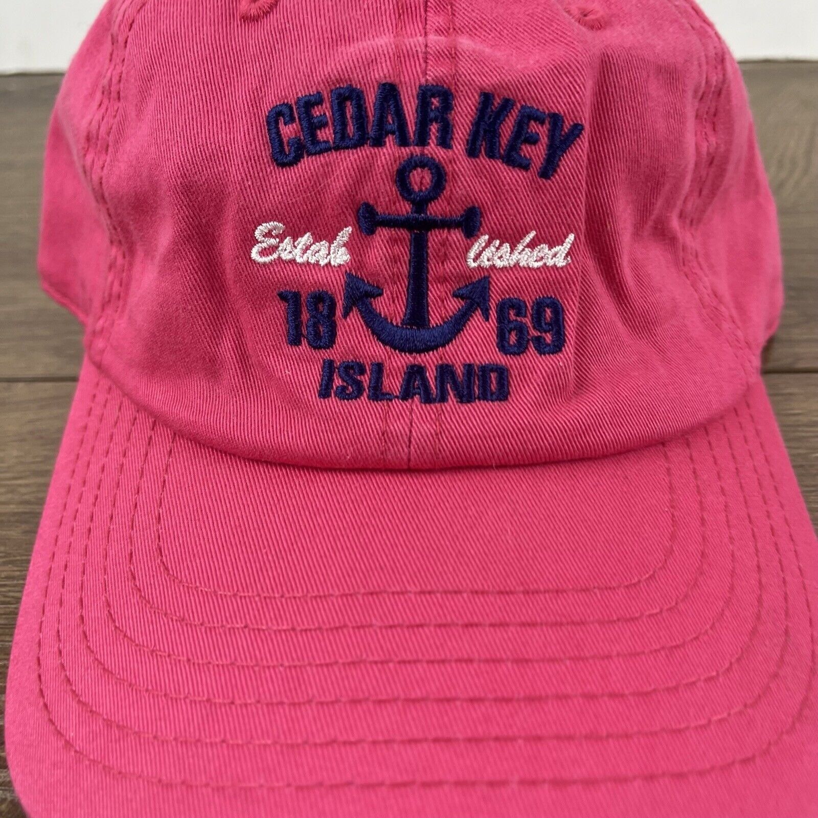 Other Cedar Key Island Hat Cedar Key Island Pink Cap Adjustable Pi Size ONE SIZE - 7 Thumbnail
