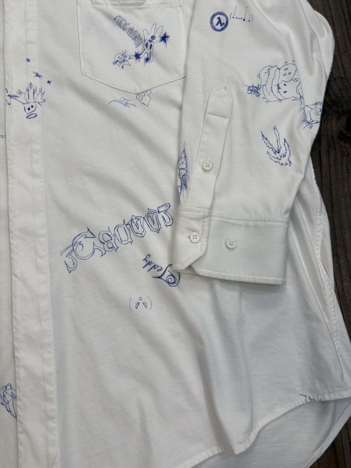 Vetements Garde Robe Oversized Scribble Shirt Size US S / EU 44-46 / 1 - 3 Thumbnail